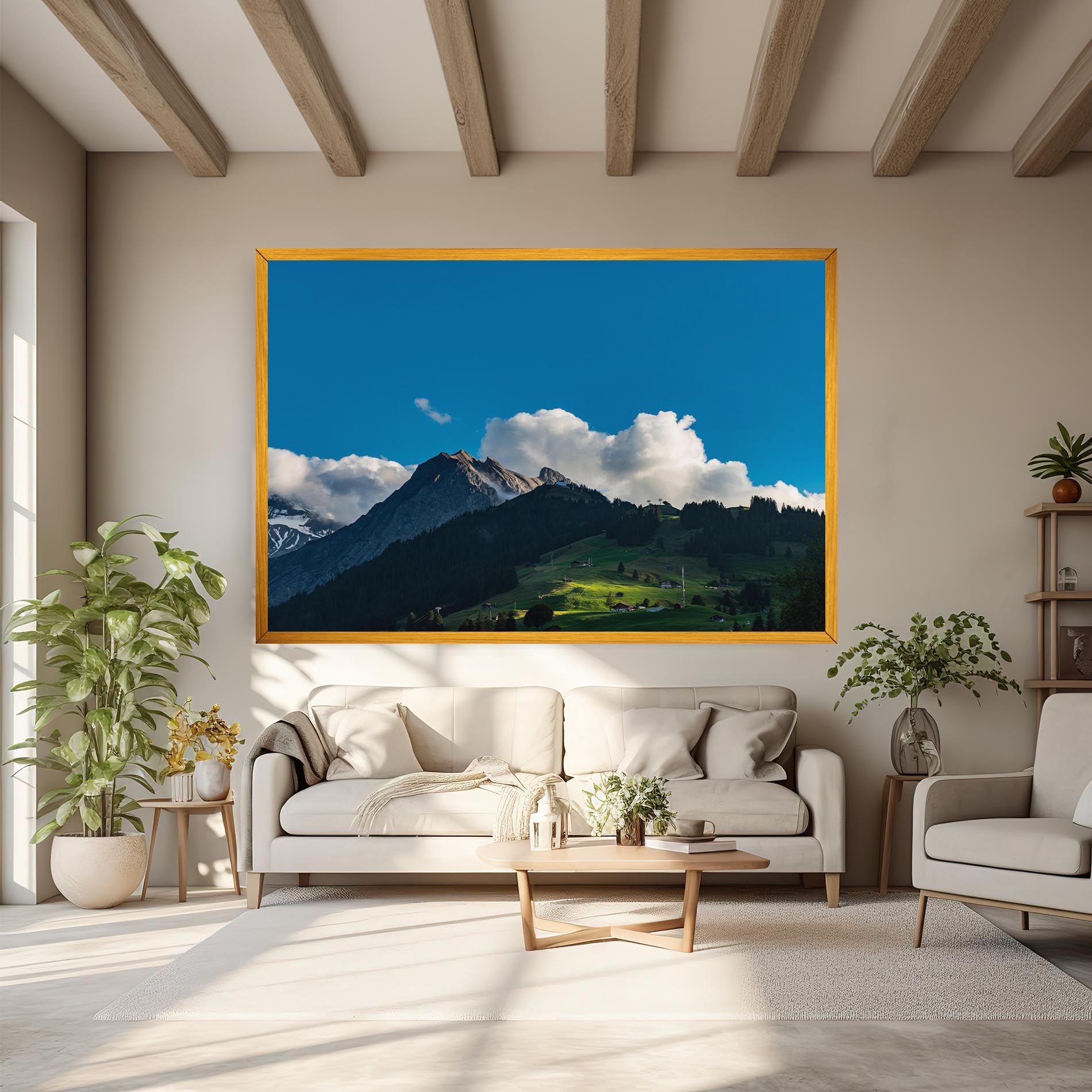 Beautiful Mountain Cloud View mockup 6