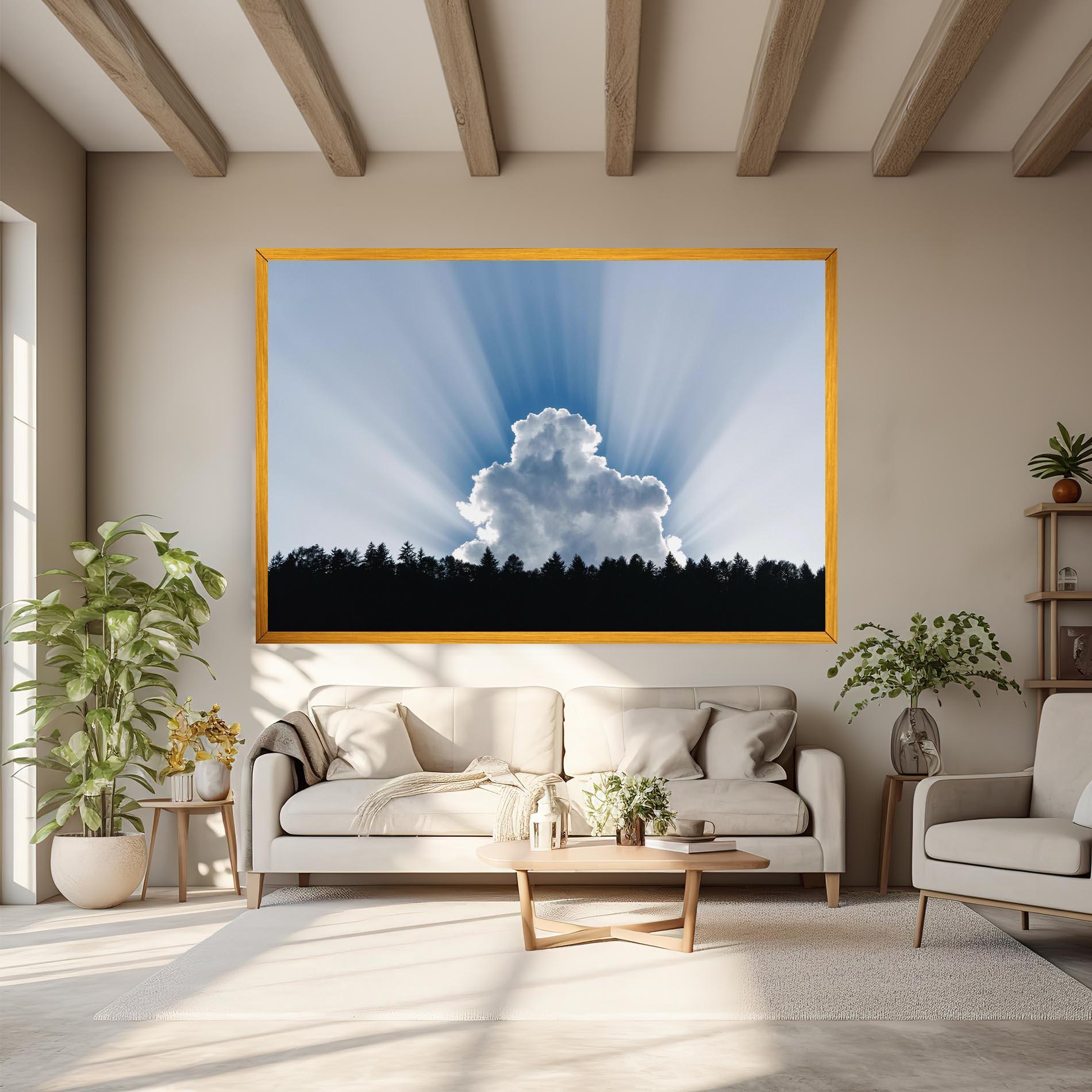 Vászonkép Big White Cloud Light mockup 6