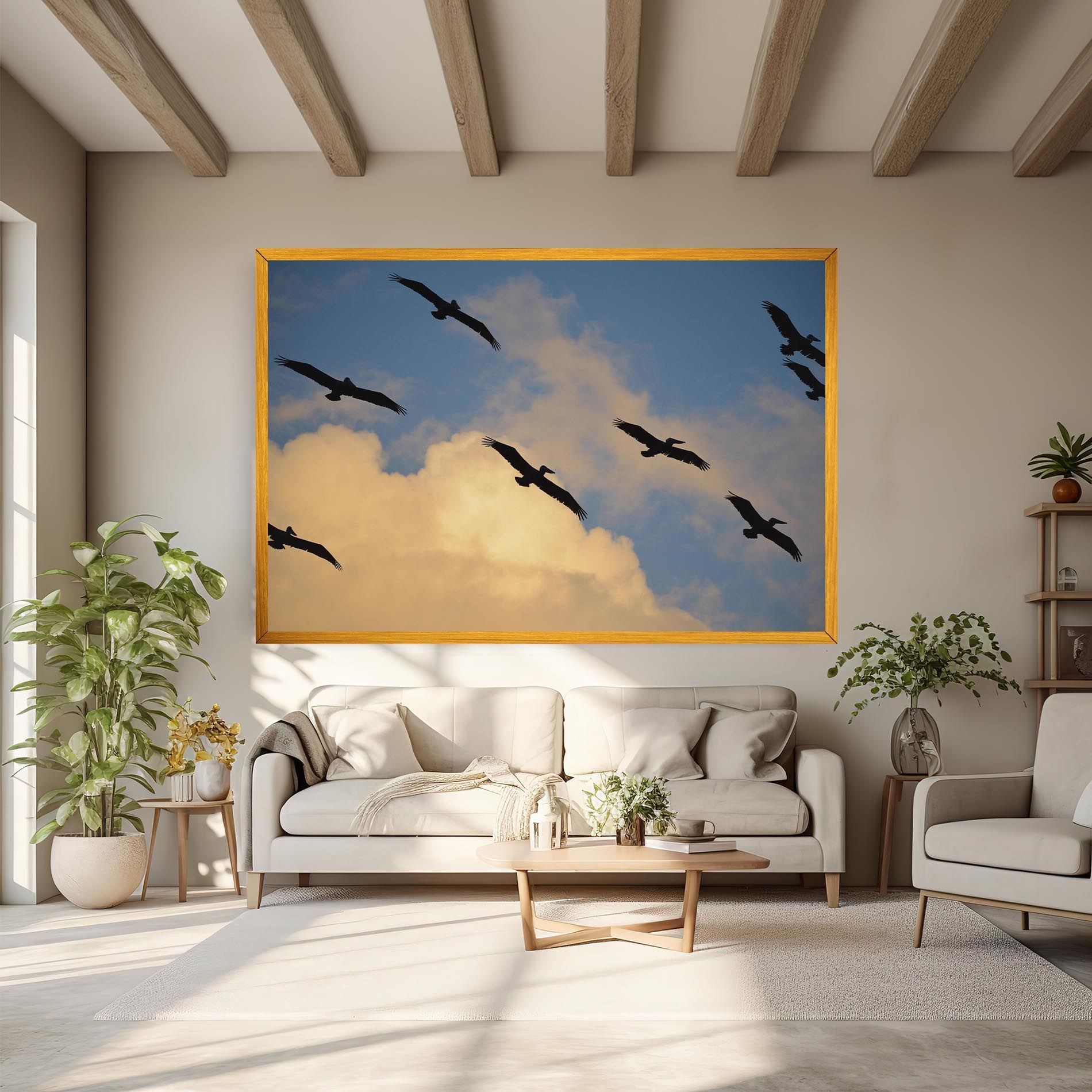 Bird Shilouette Cloud mockup 6