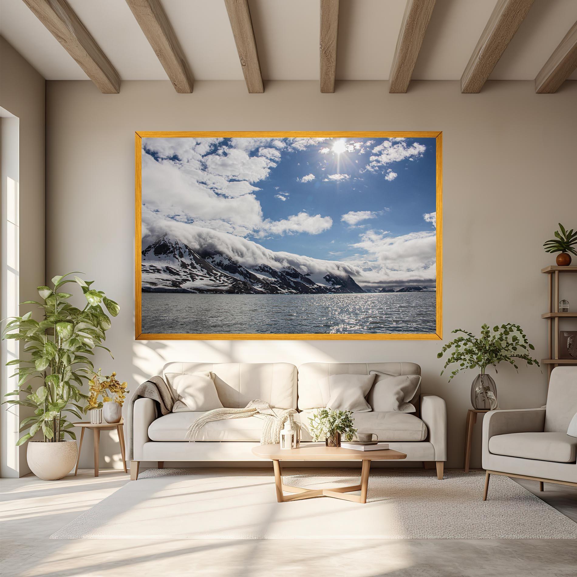 Vászonkép Clouds Over Ice mockup 6