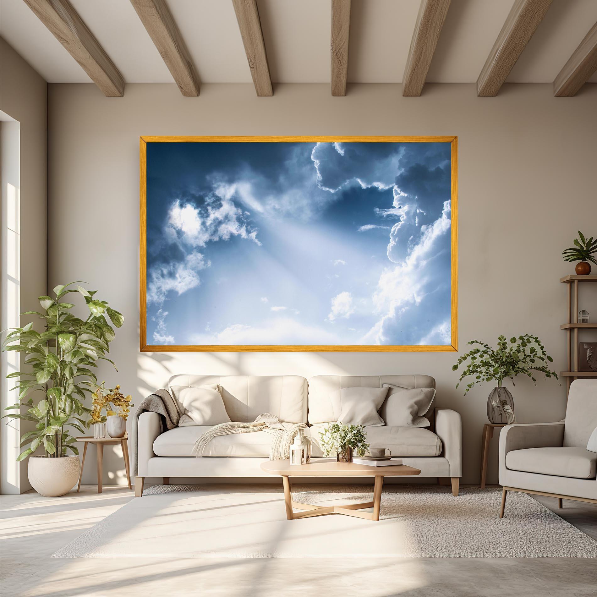 Vászonkép Dark Blue Sky mockup 6