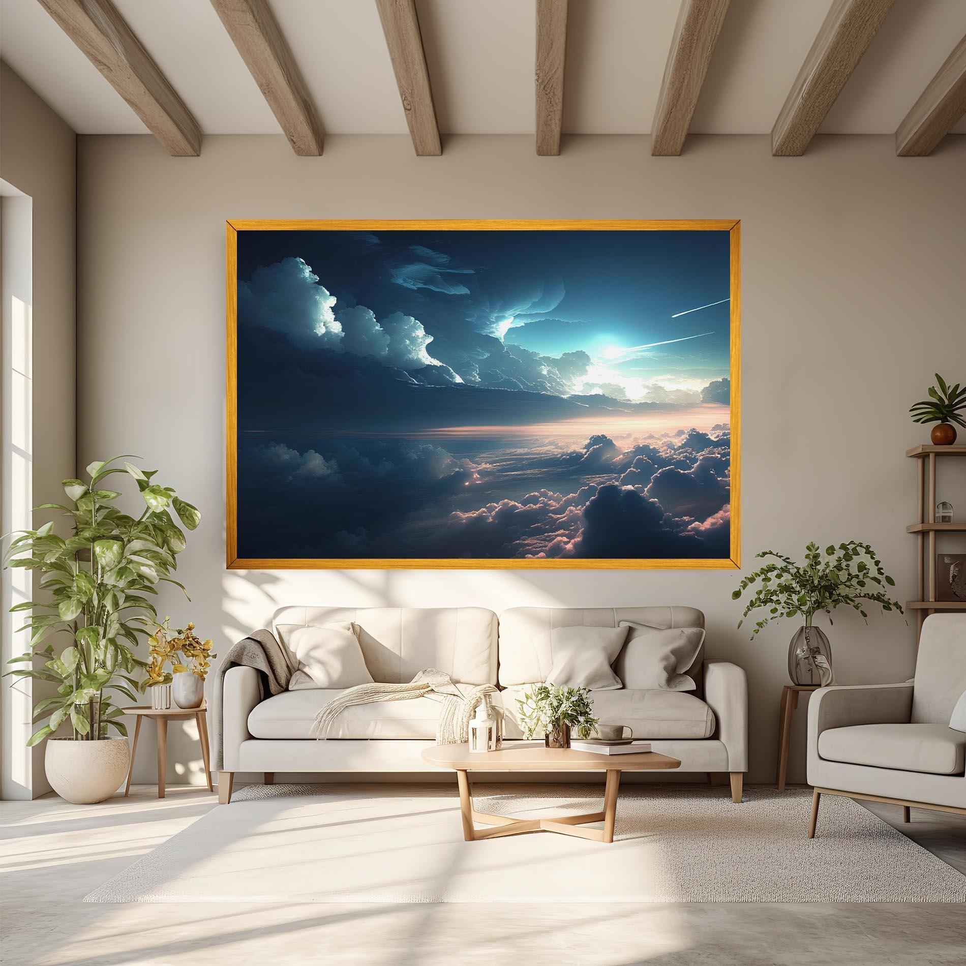 Vászonkép Dark Clouds mockup 6