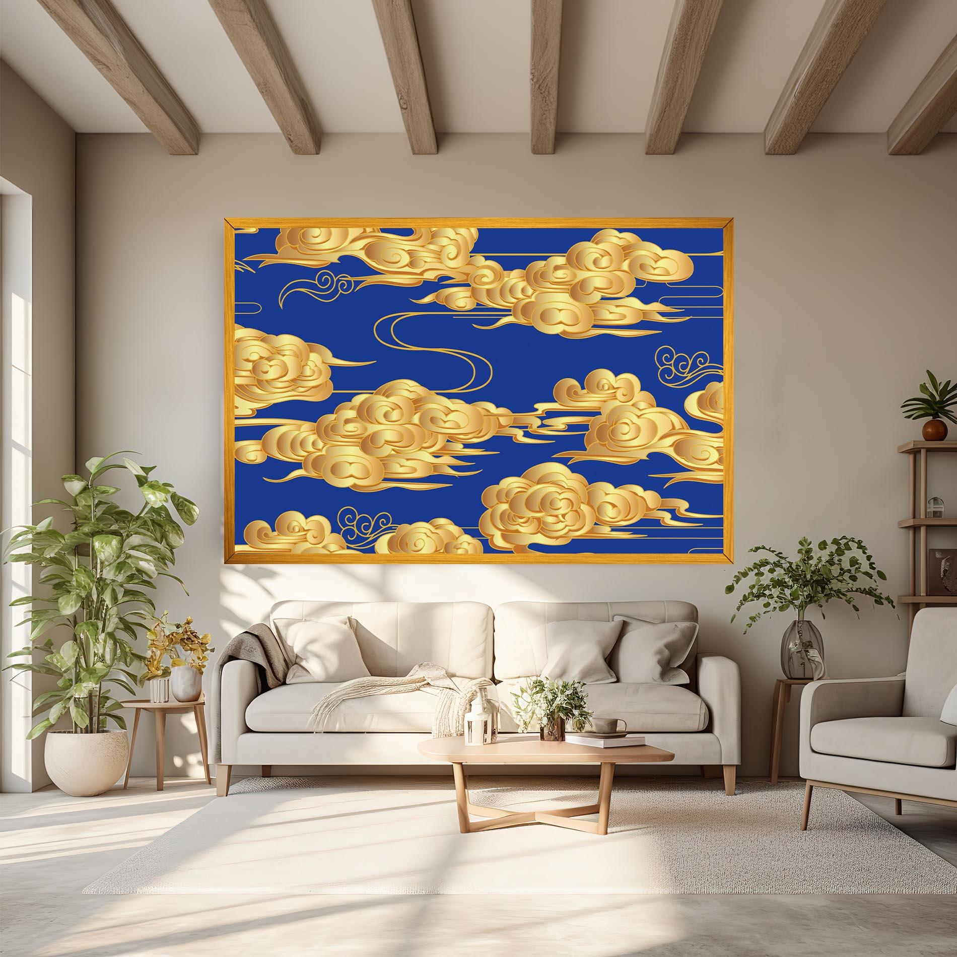 Vászonkép Gold Clouds mockup 6