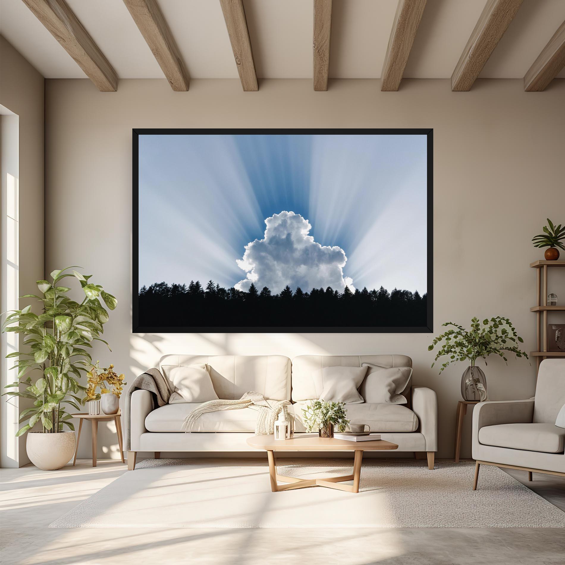 Vászonkép Big White Cloud Light mockup 6