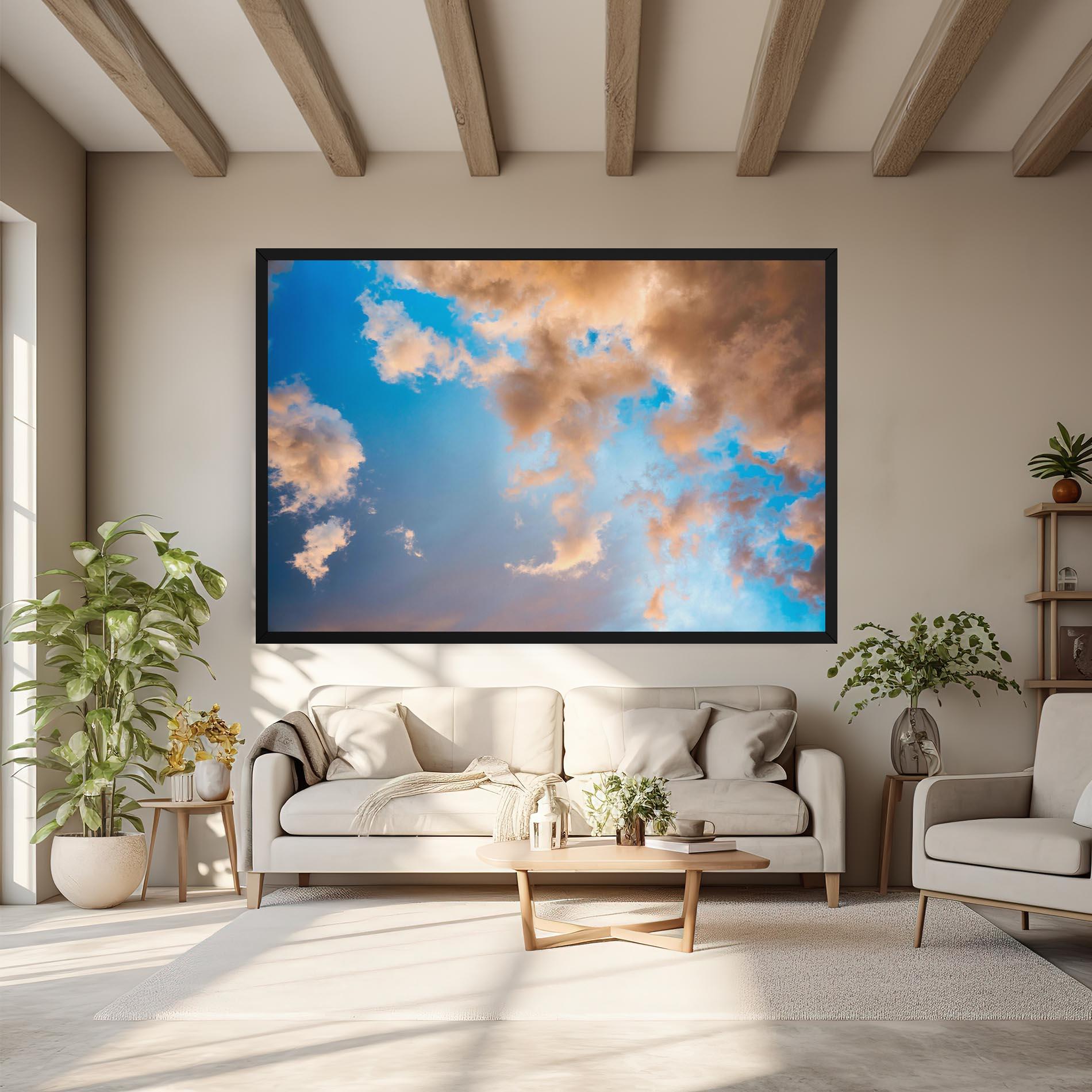 Vászonkép Clouds Blue Sky mockup 6