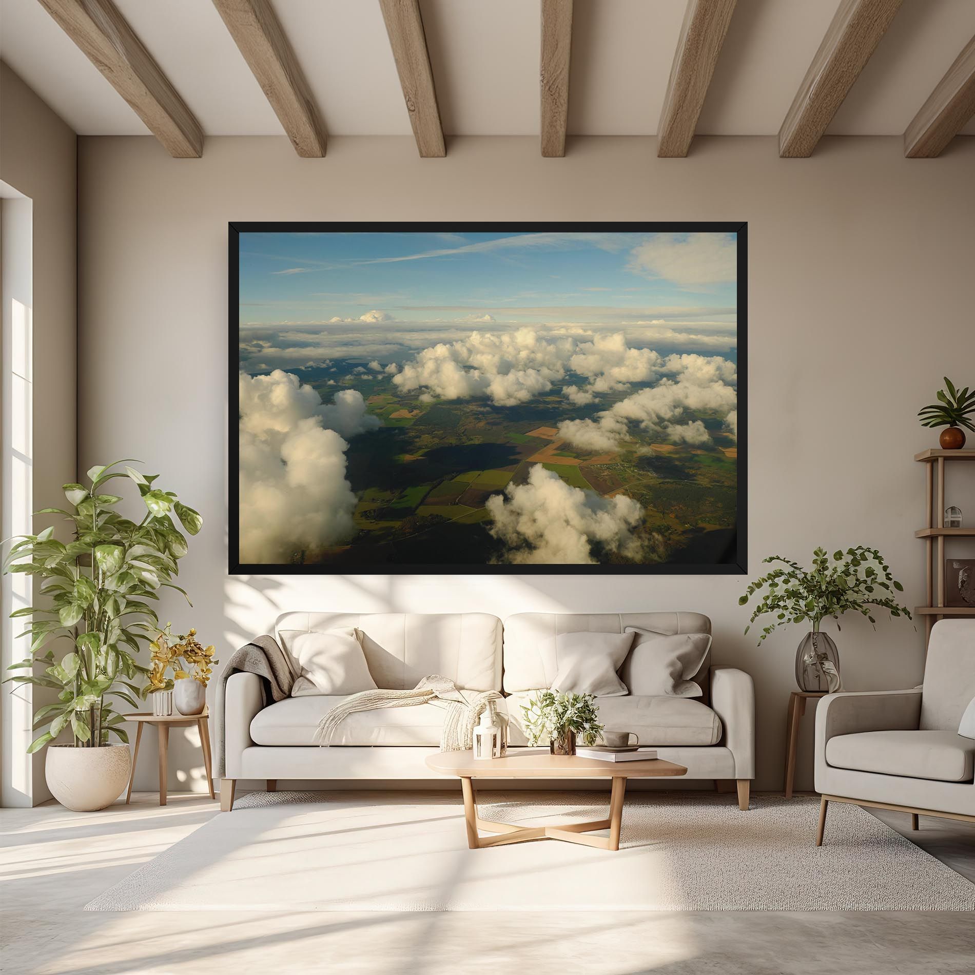 Clouds View From Plane mockup 6