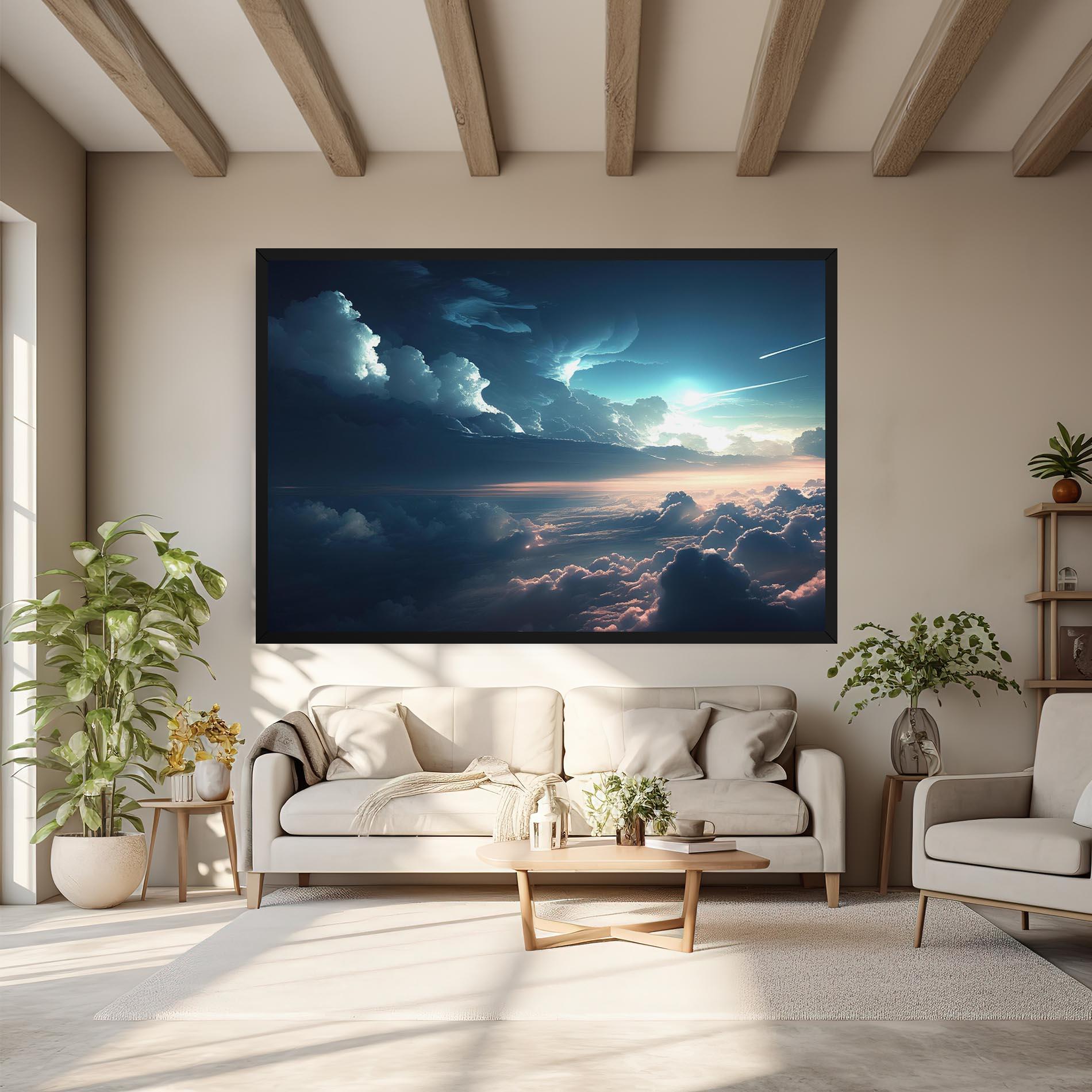 Vászonkép Dark Clouds mockup 6