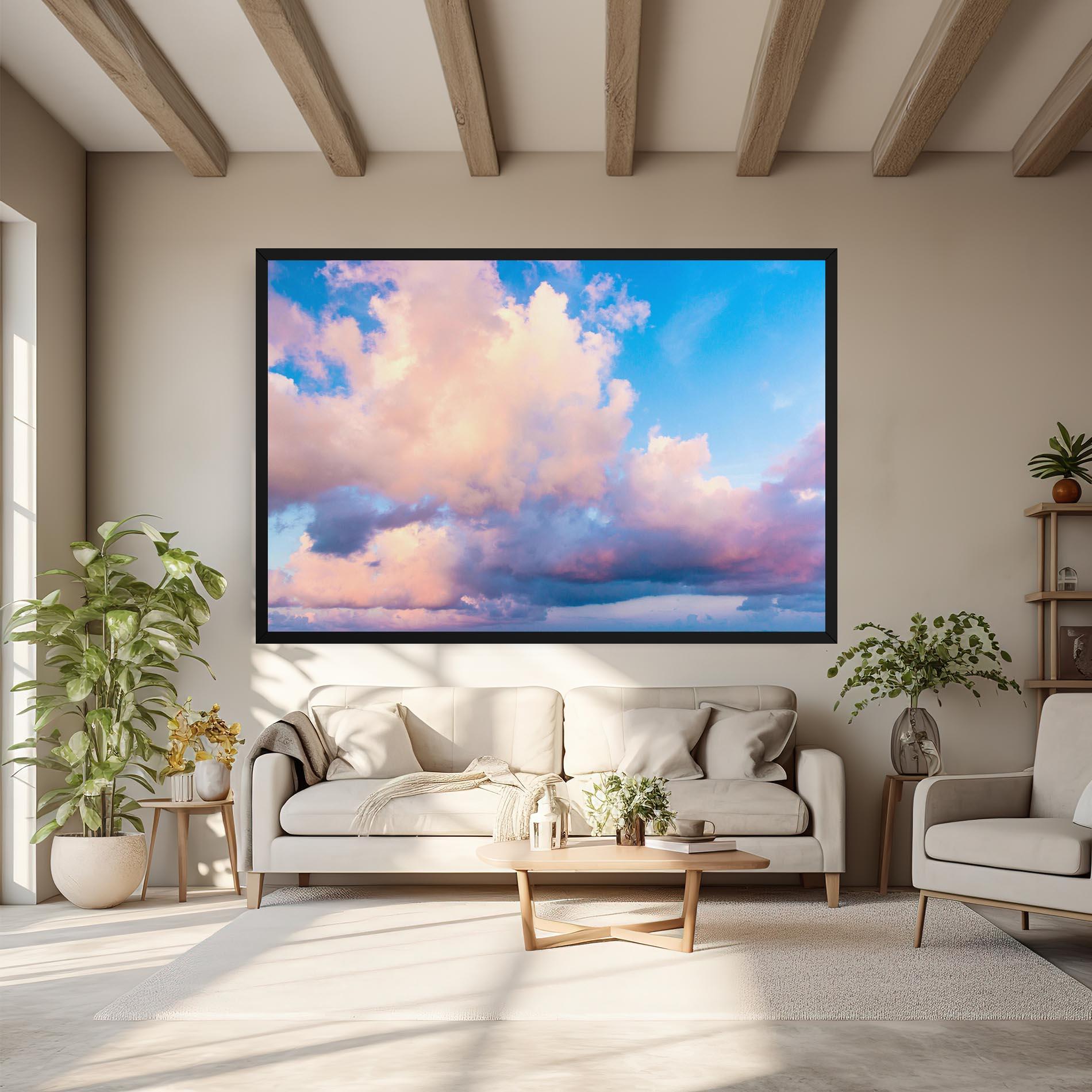 Vászonkép Dreamy Pink Clouds mockup 6