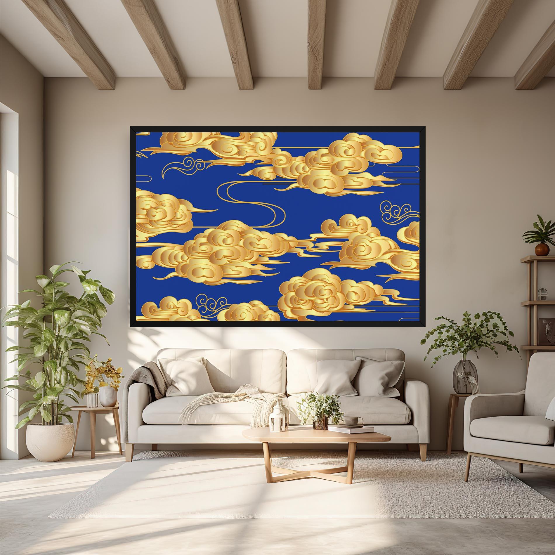 Vászonkép Gold Clouds mockup 6