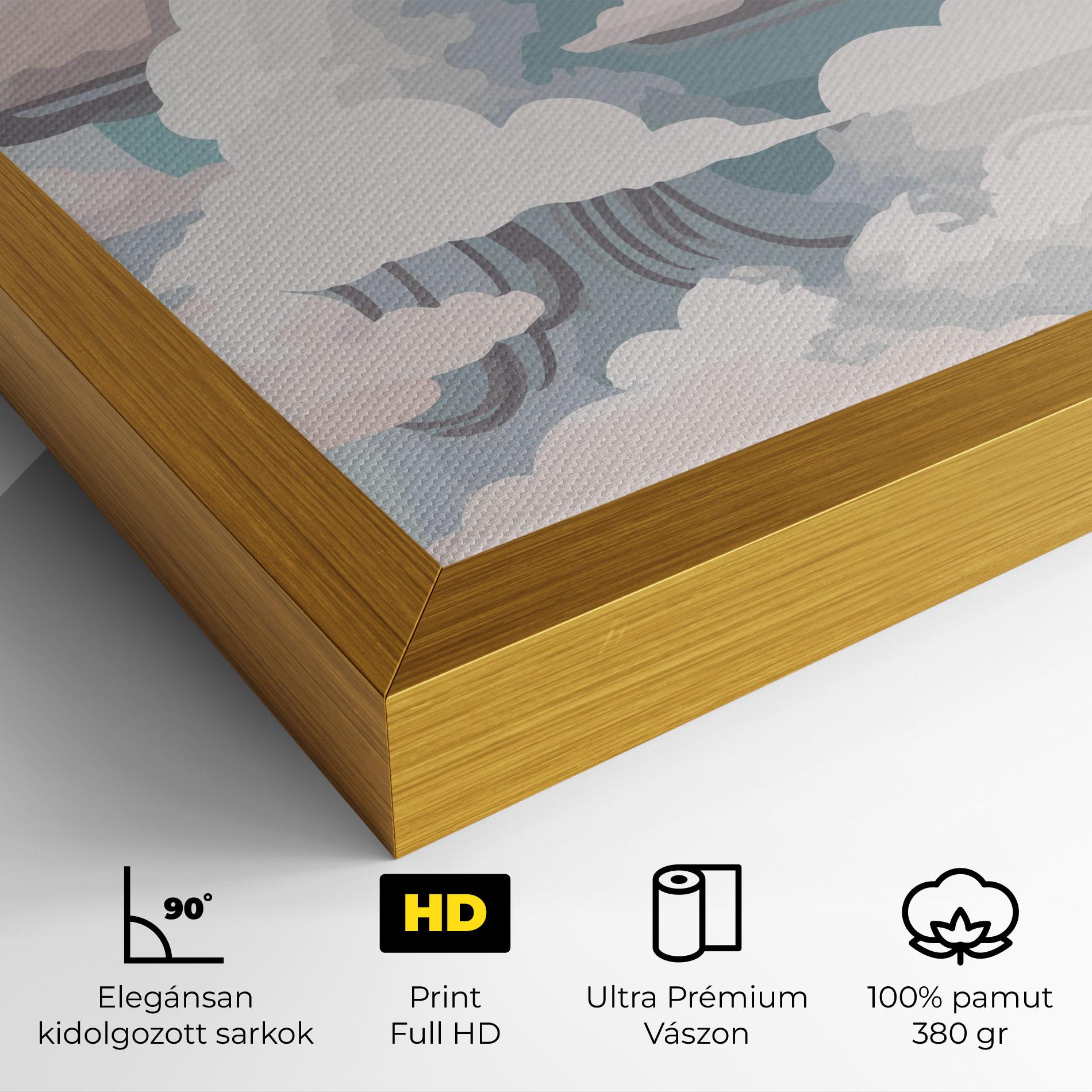 Vászonkép Cloud White Art mockup 4