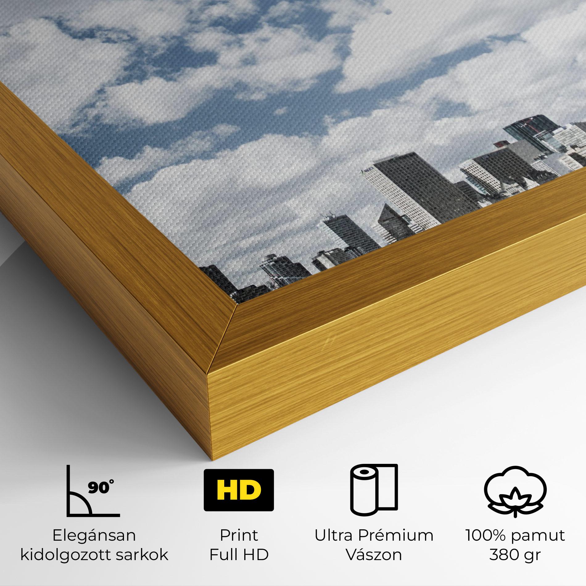 Vászonkép Clouds Over City mockup 4