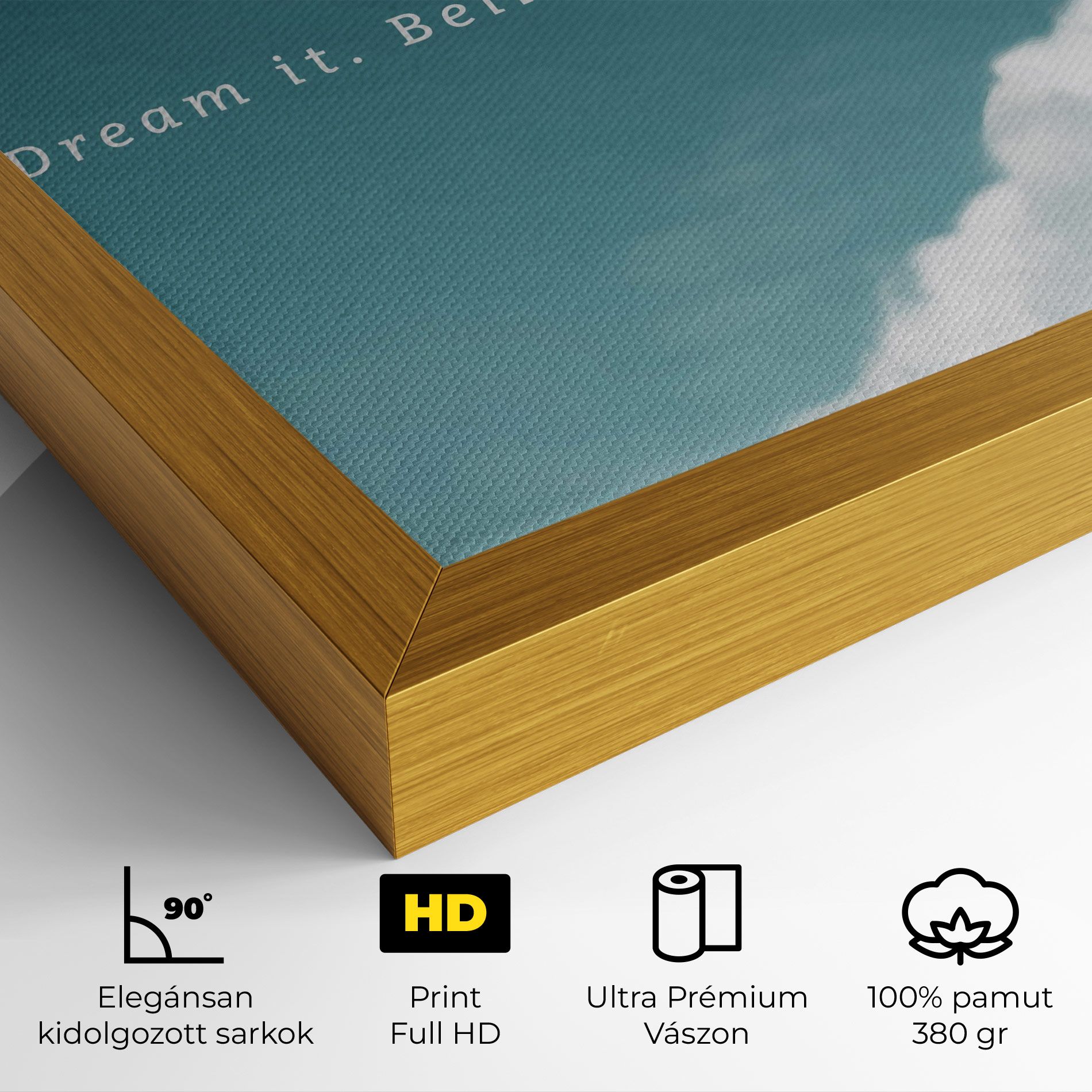 Clouds Text Green mockup 4