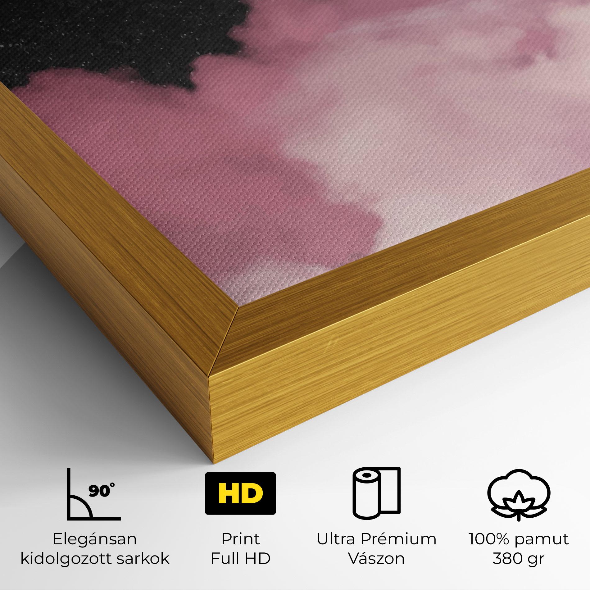 Vászonkép Clouds Text Pink mockup 4