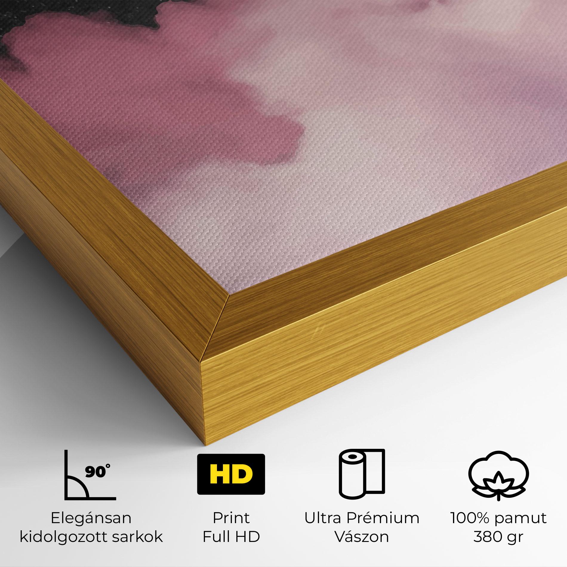 Vászonkép Clouds Watercolor Purple mockup 4