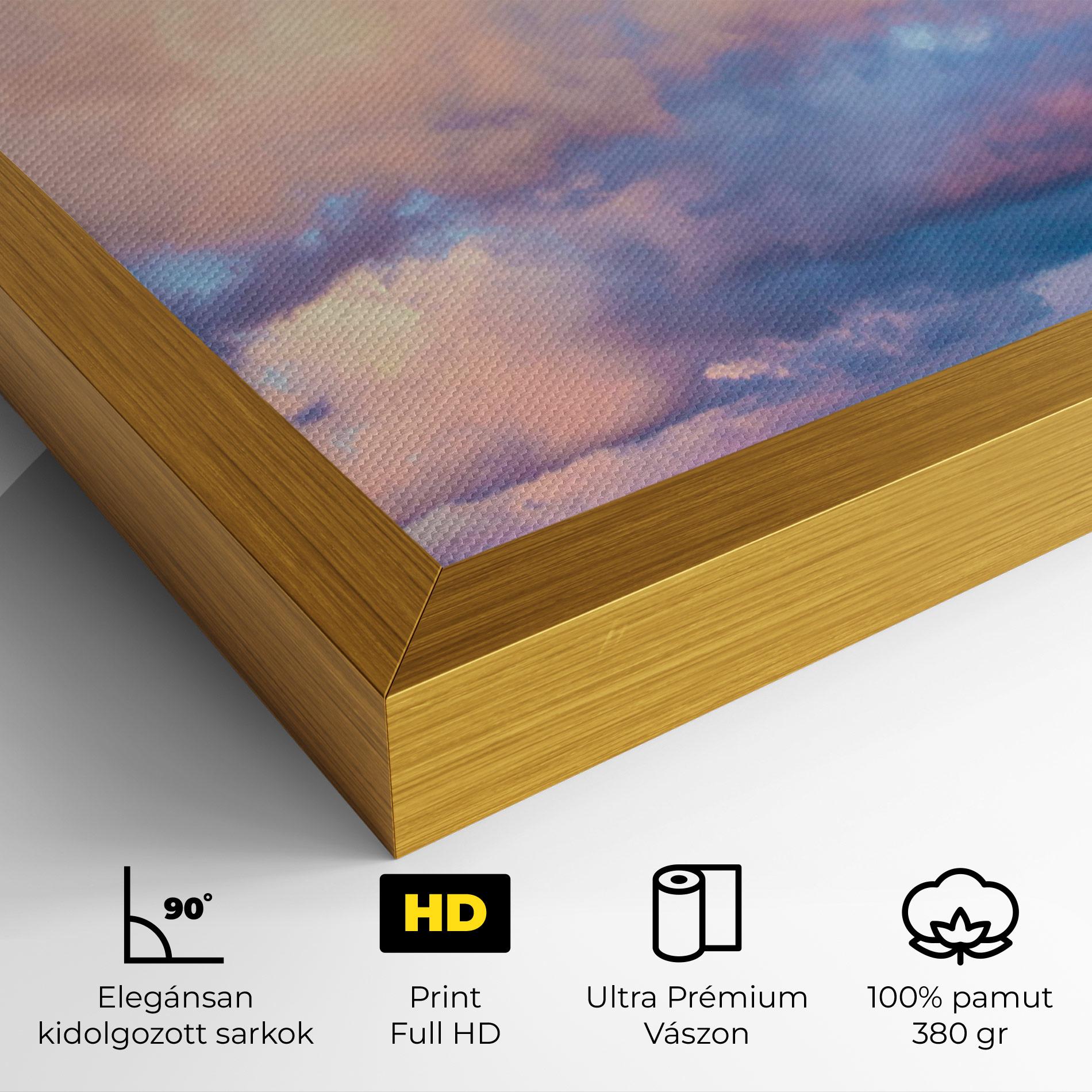 Vászonkép Dreamy Pink Clouds mockup 4