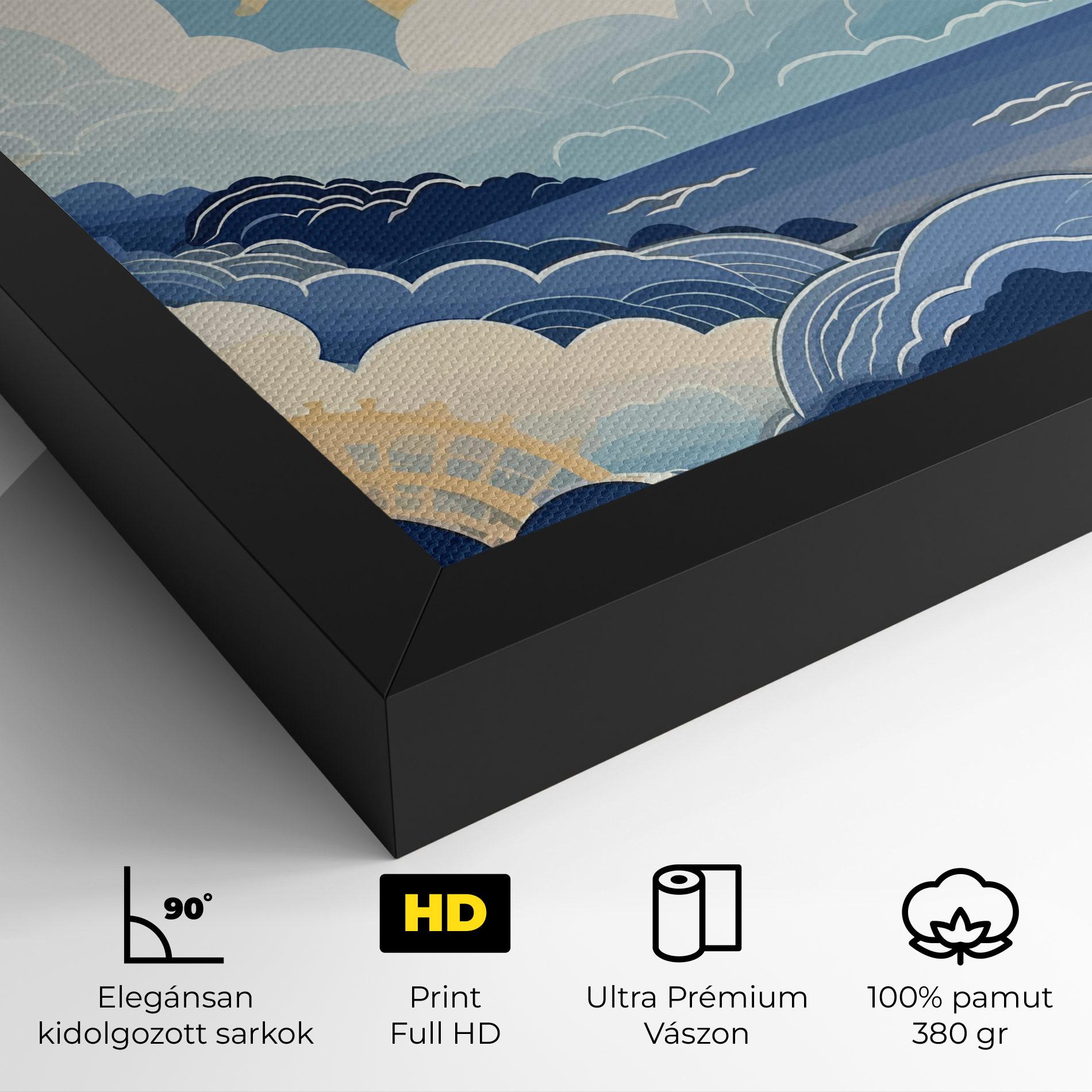 Vászonkép Big White Clouds mockup 4