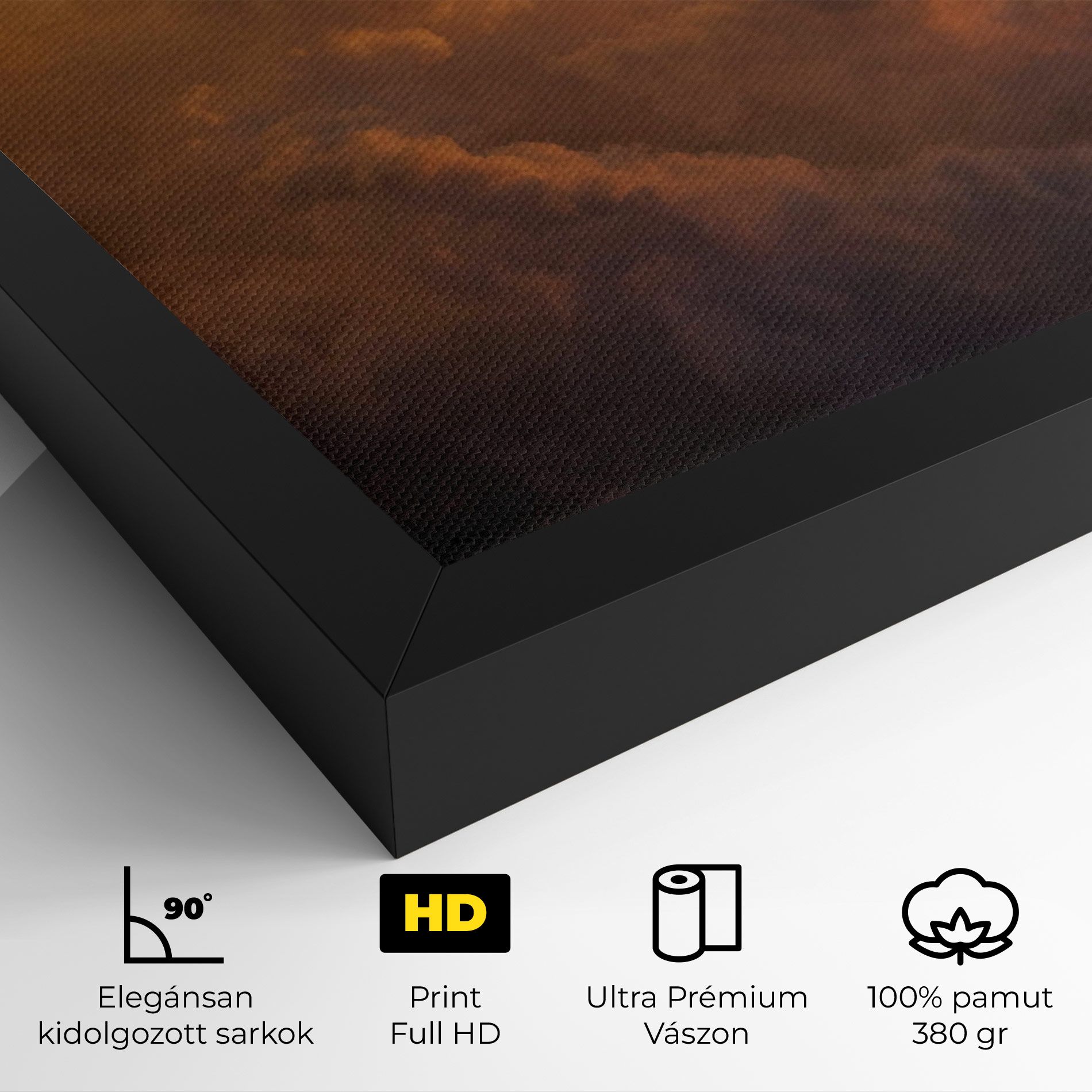 Brown Orange Clouds mockup 4