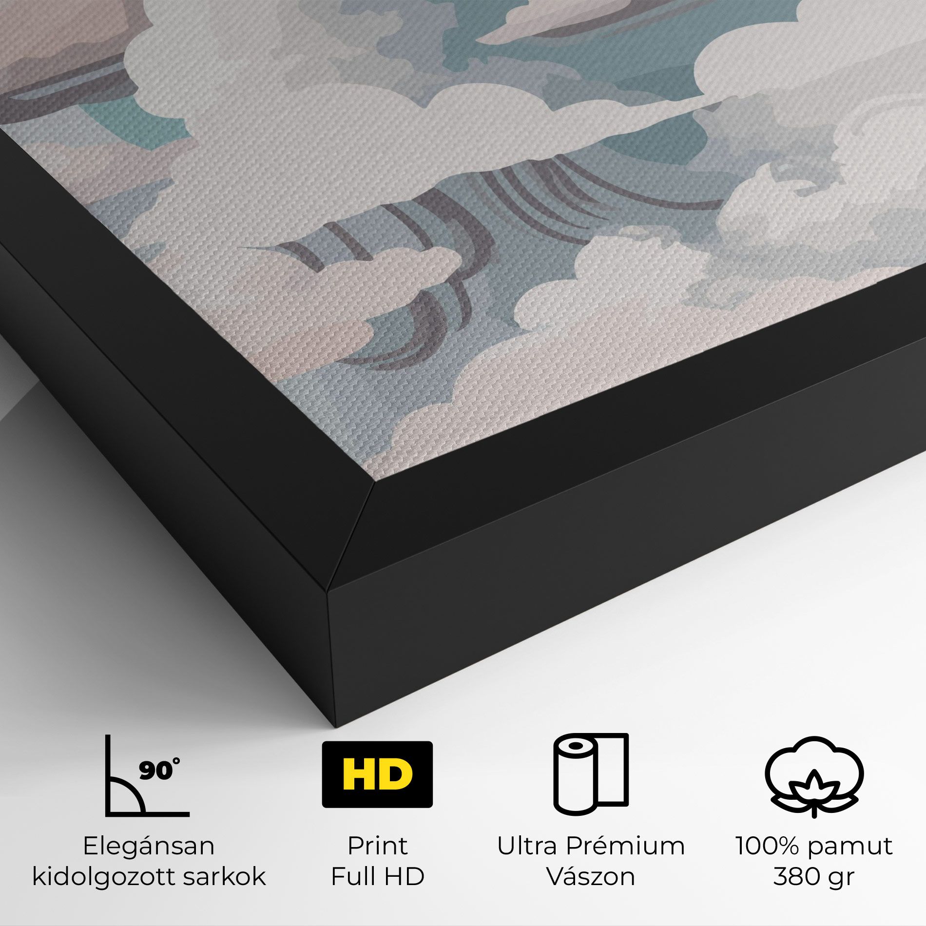 Cloud White Art mockup 4