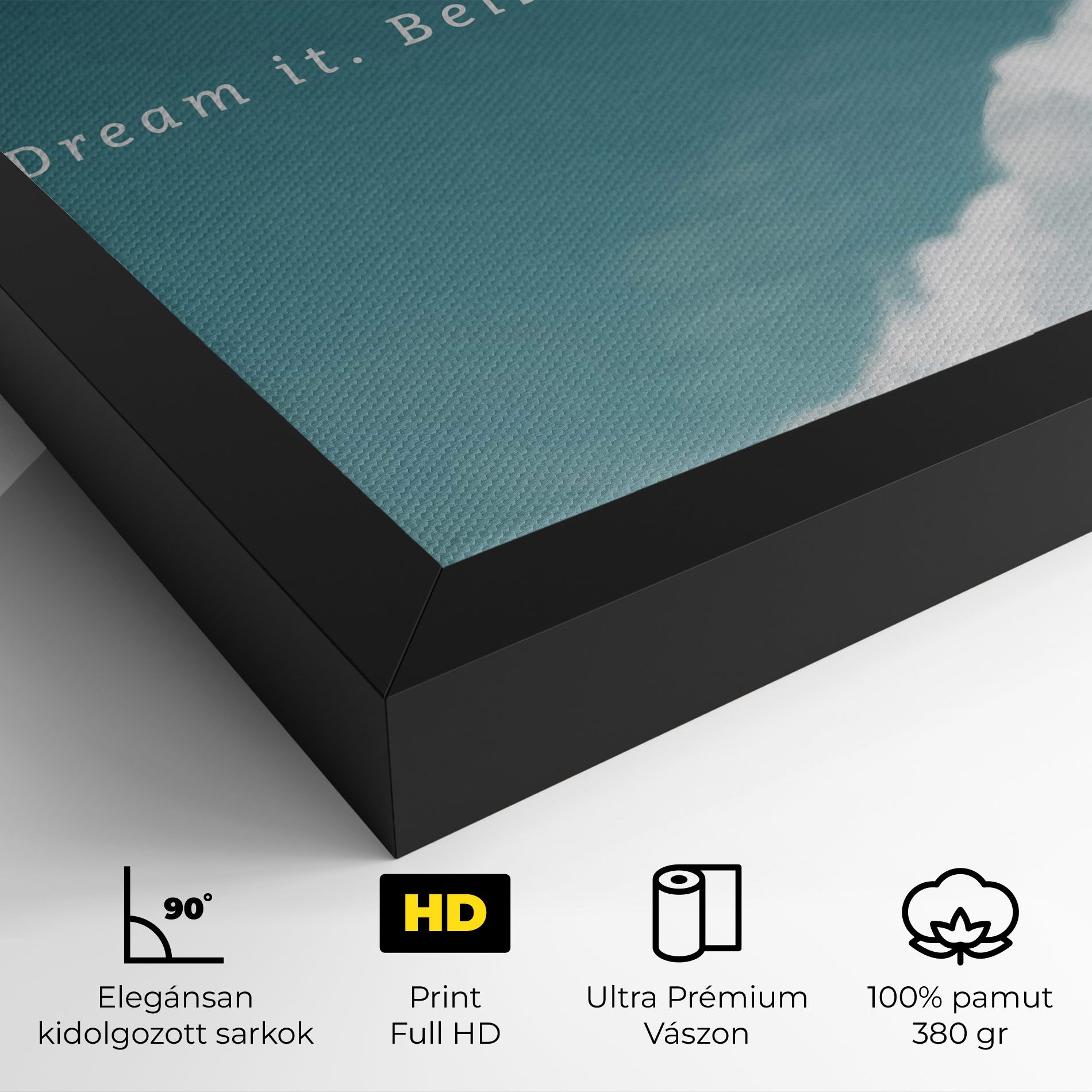 Clouds Text Green mockup 4