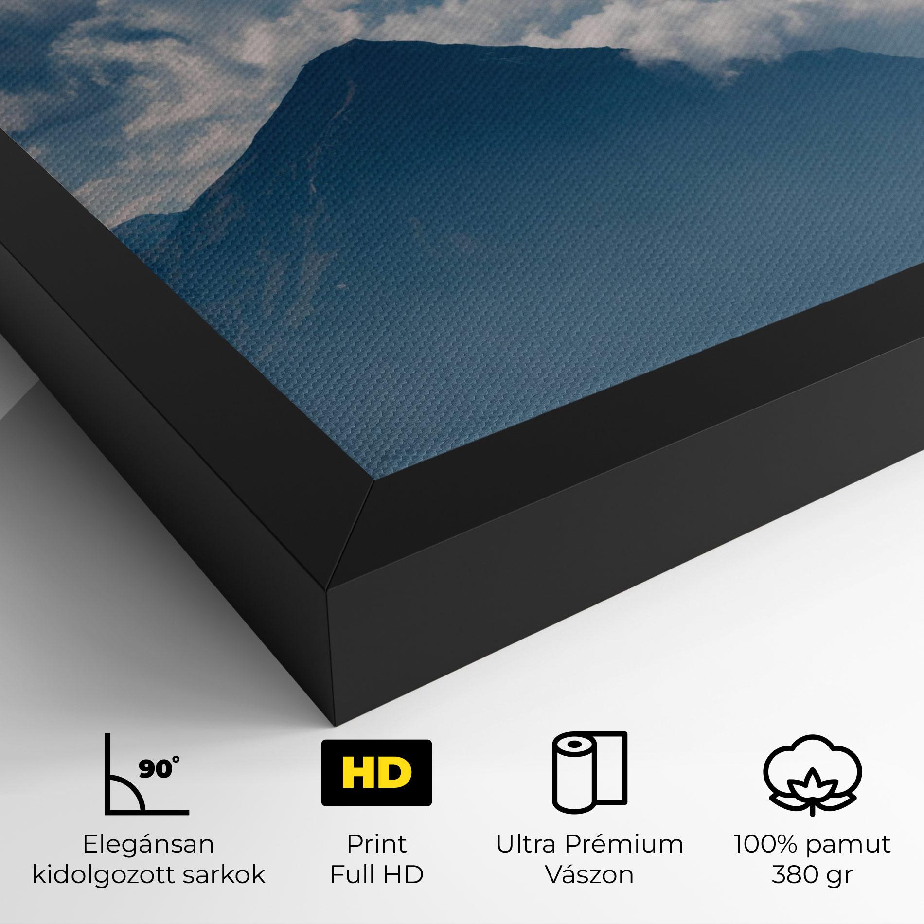 Vászonkép Cloudy View Mountain mockup 4
