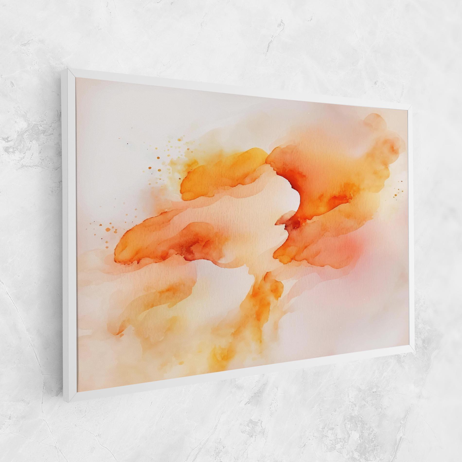Vászonkép Abstract Orange Cloud mockup 1