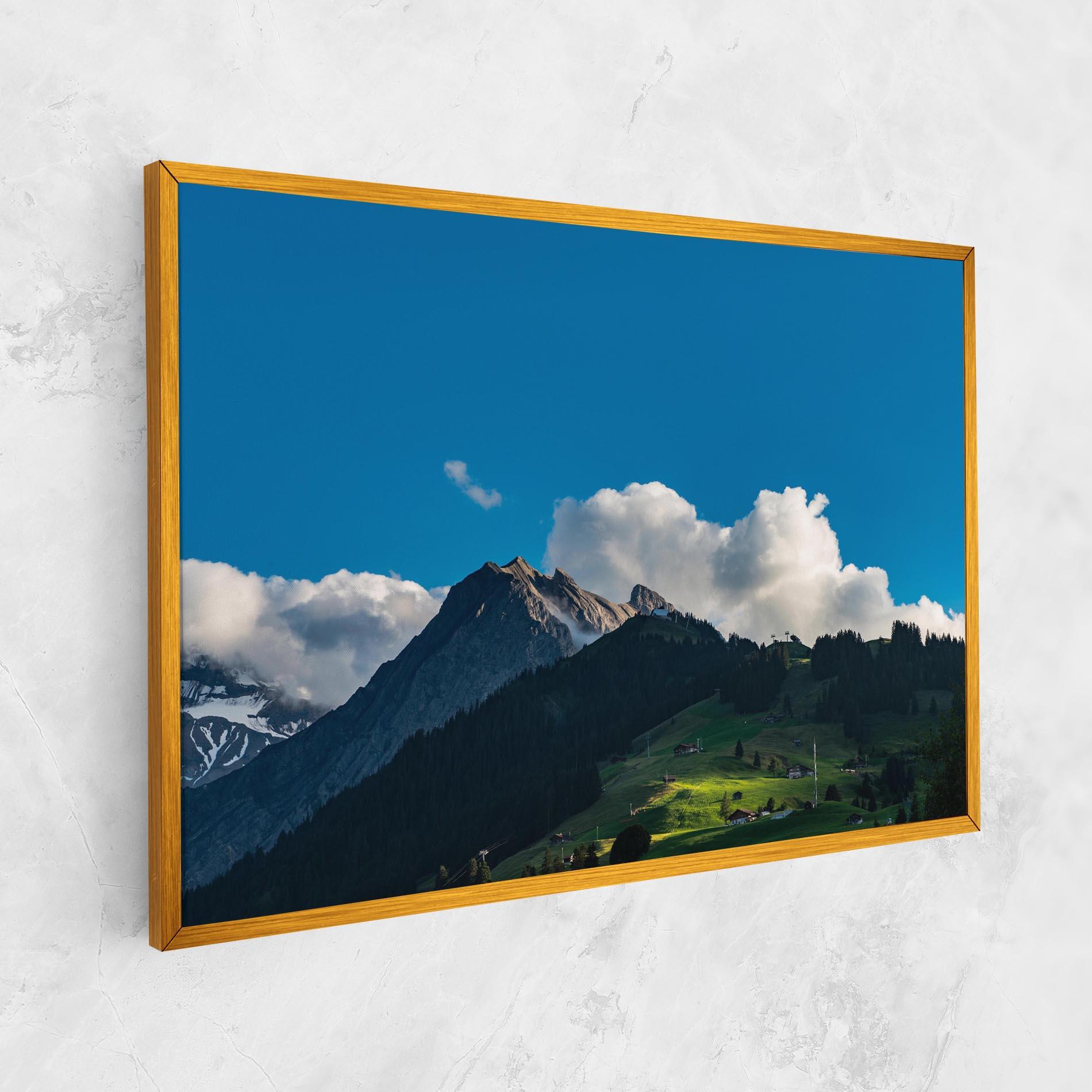 Vászonkép Beautiful Mountain Cloud View mockup 1