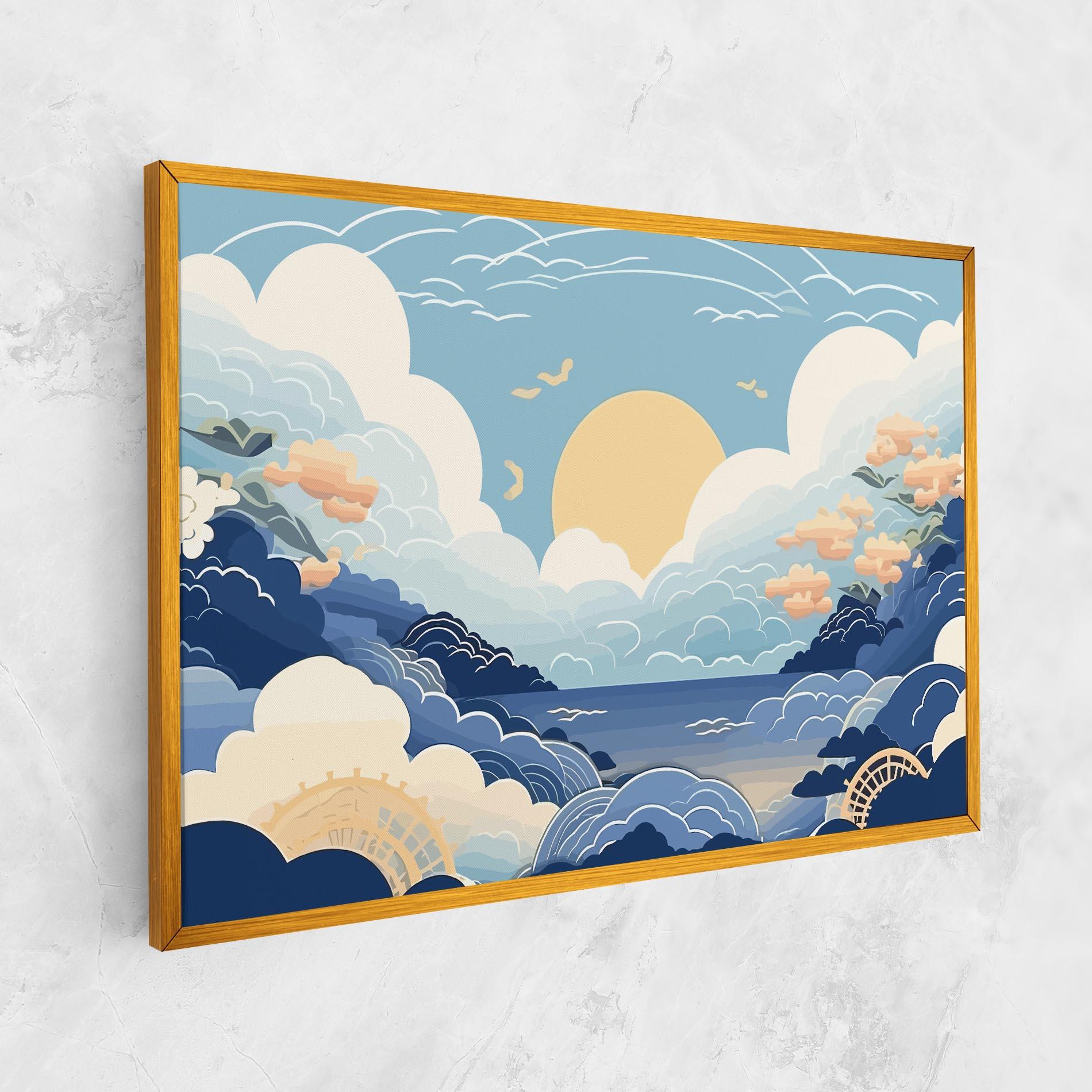 Vászonkép Big White Clouds mockup 1