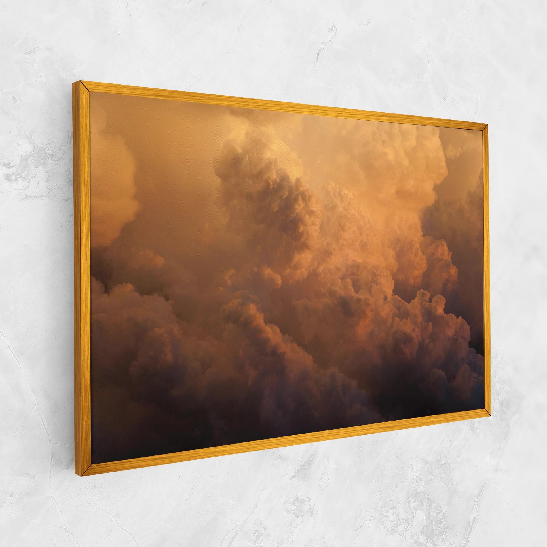 Vászonkép Brown Orange Clouds mockup 1