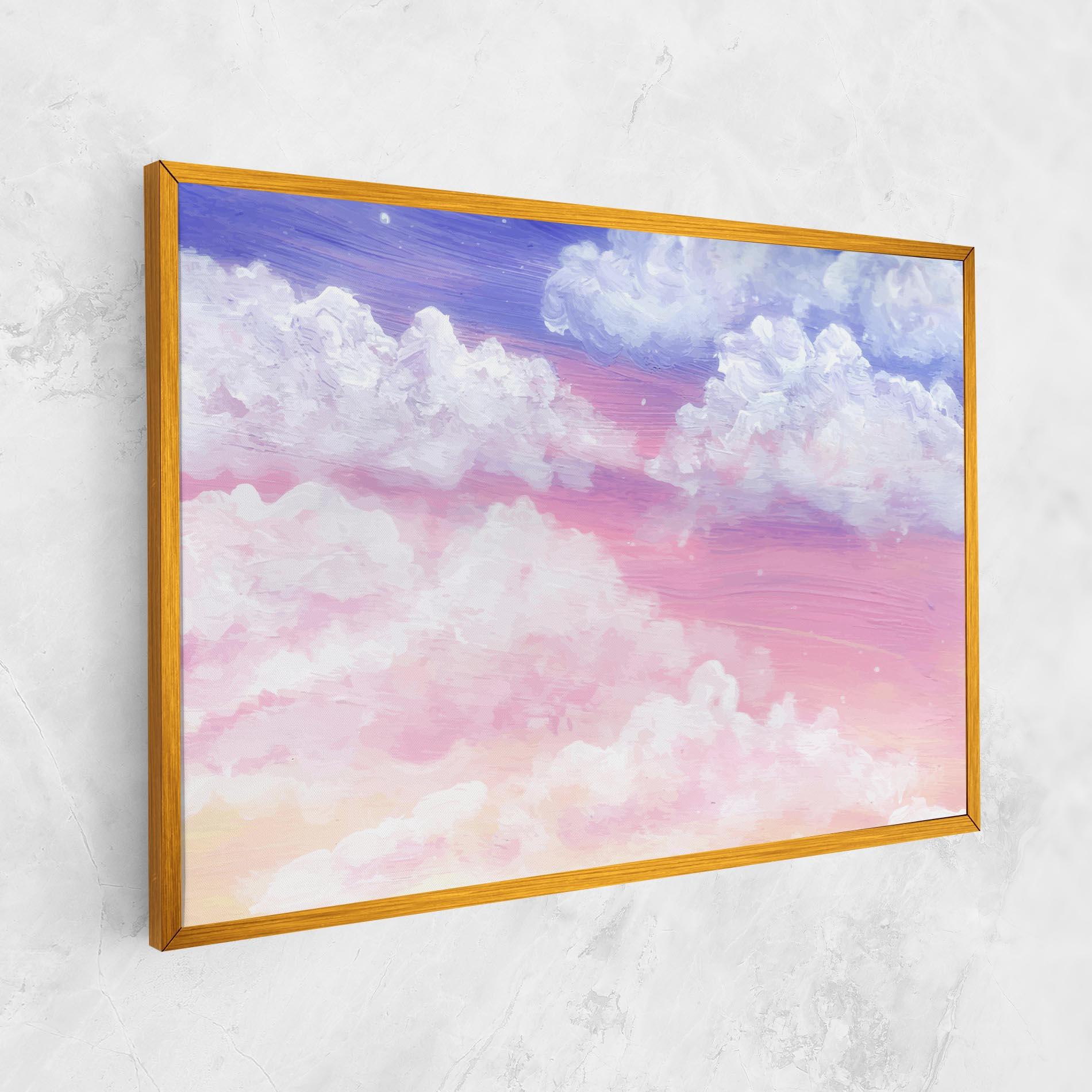 Vászonkép Cloud Paint Texture mockup 1