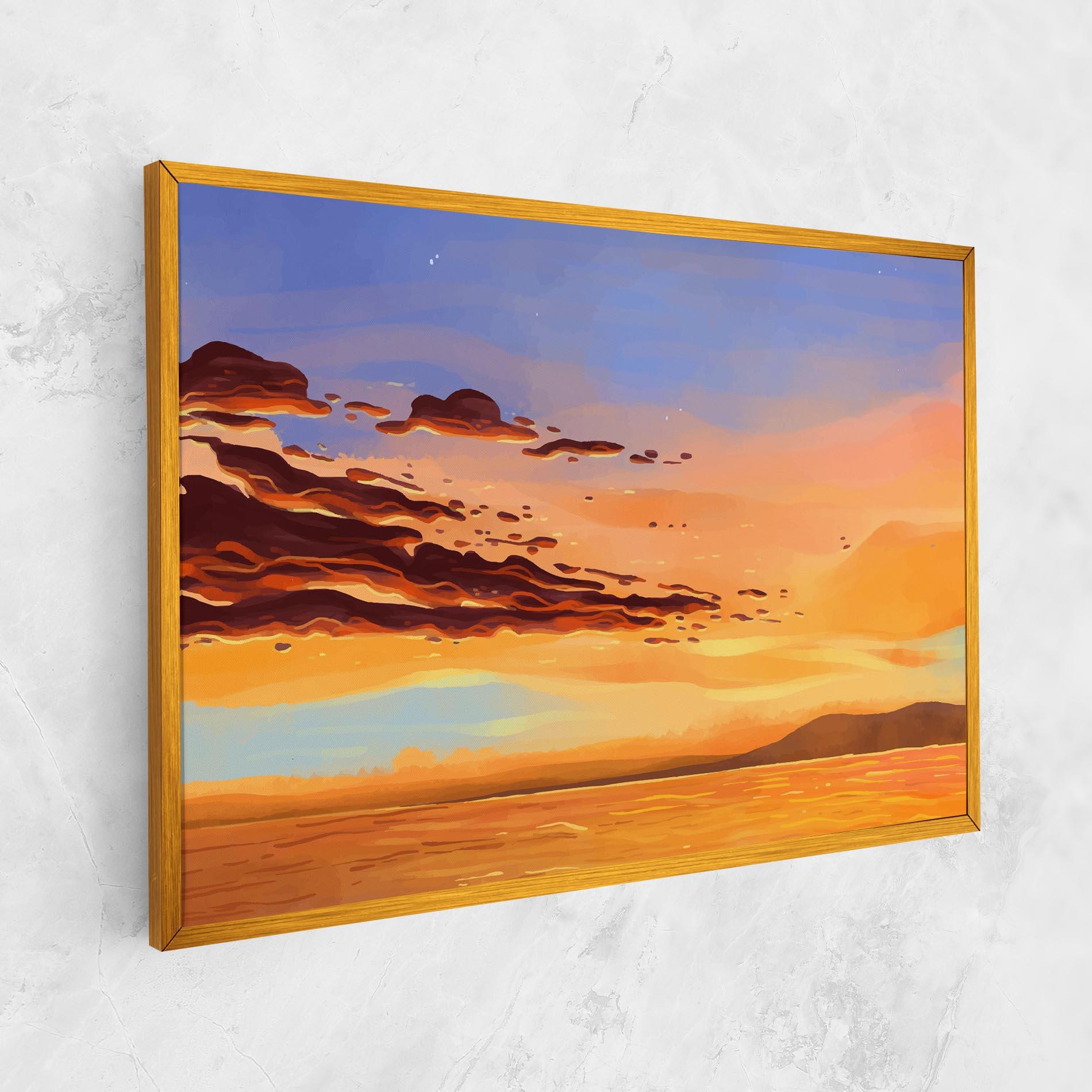 Vászonkép Dark Cloud Sunset mockup 1