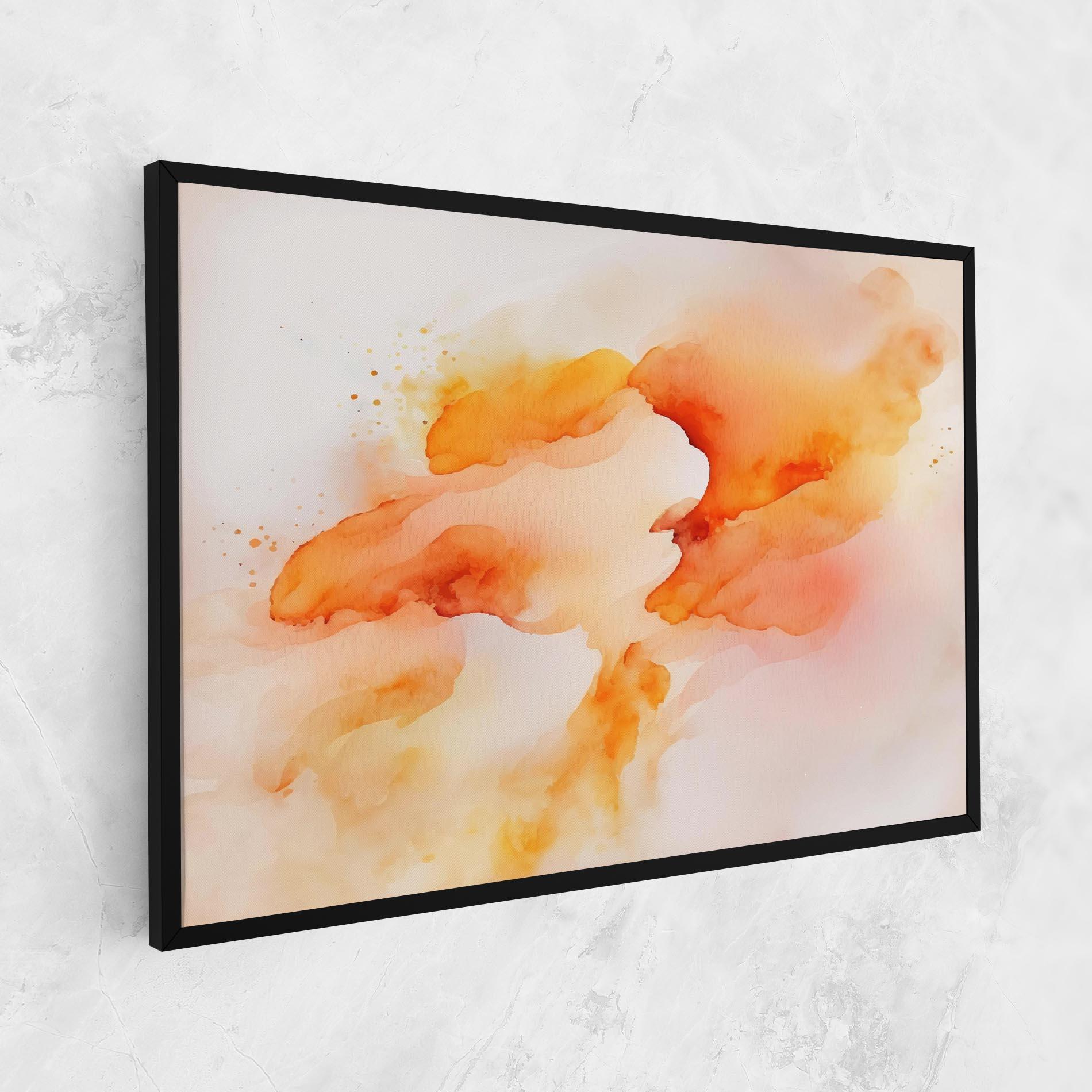 Vászonkép Abstract Orange Cloud mockup 1