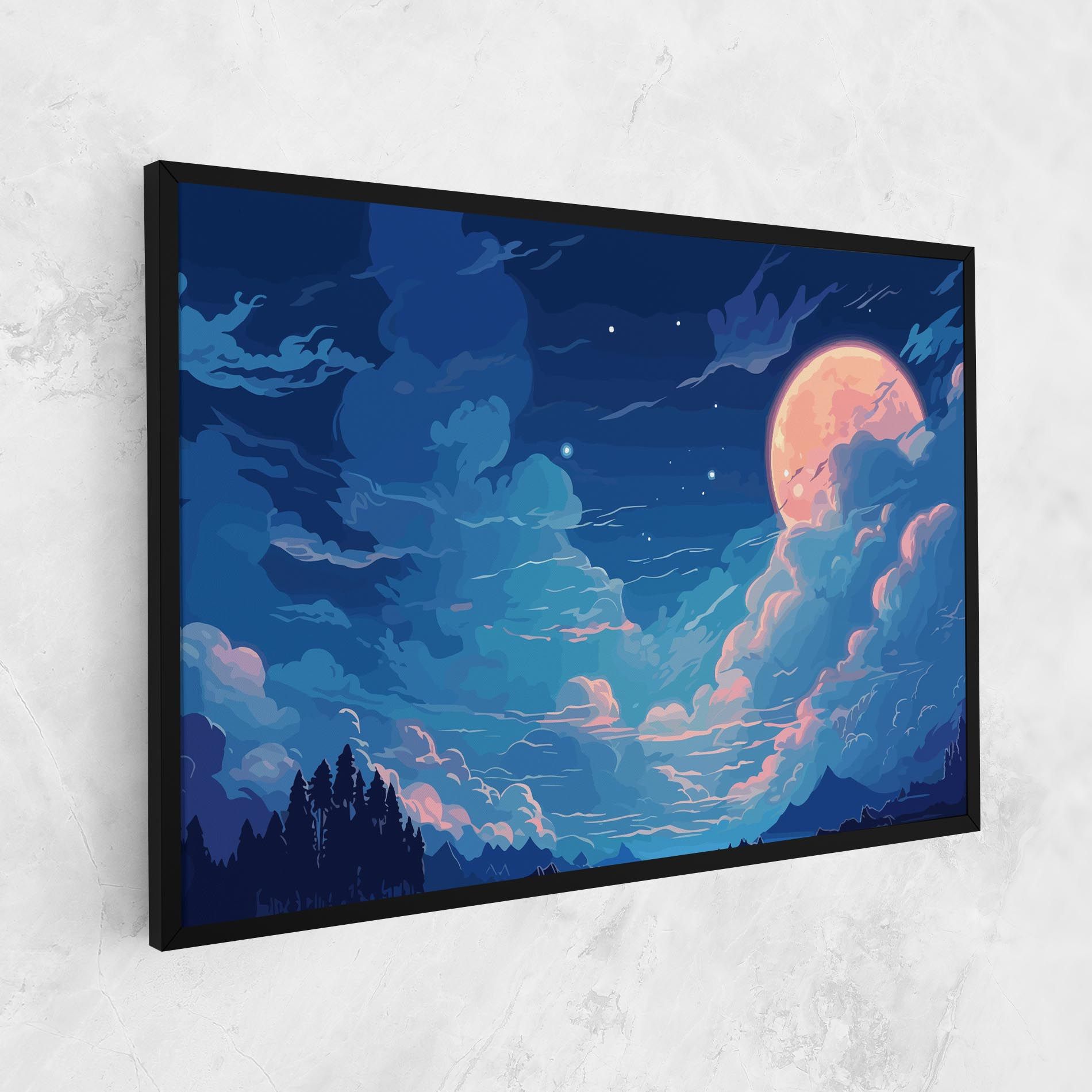 Blue Cloud Moon mockup 1