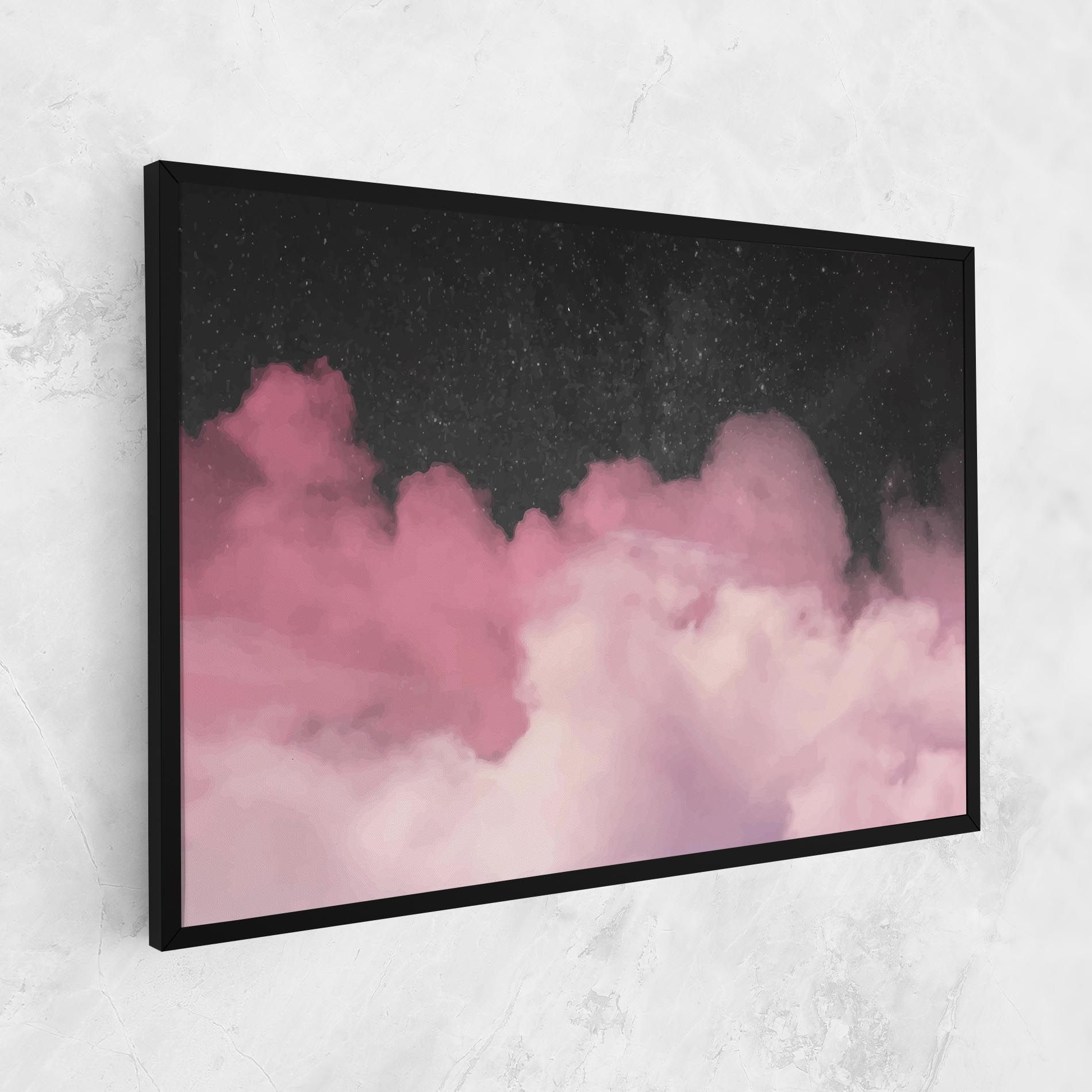 Clouds Watercolor Purple mockup 1