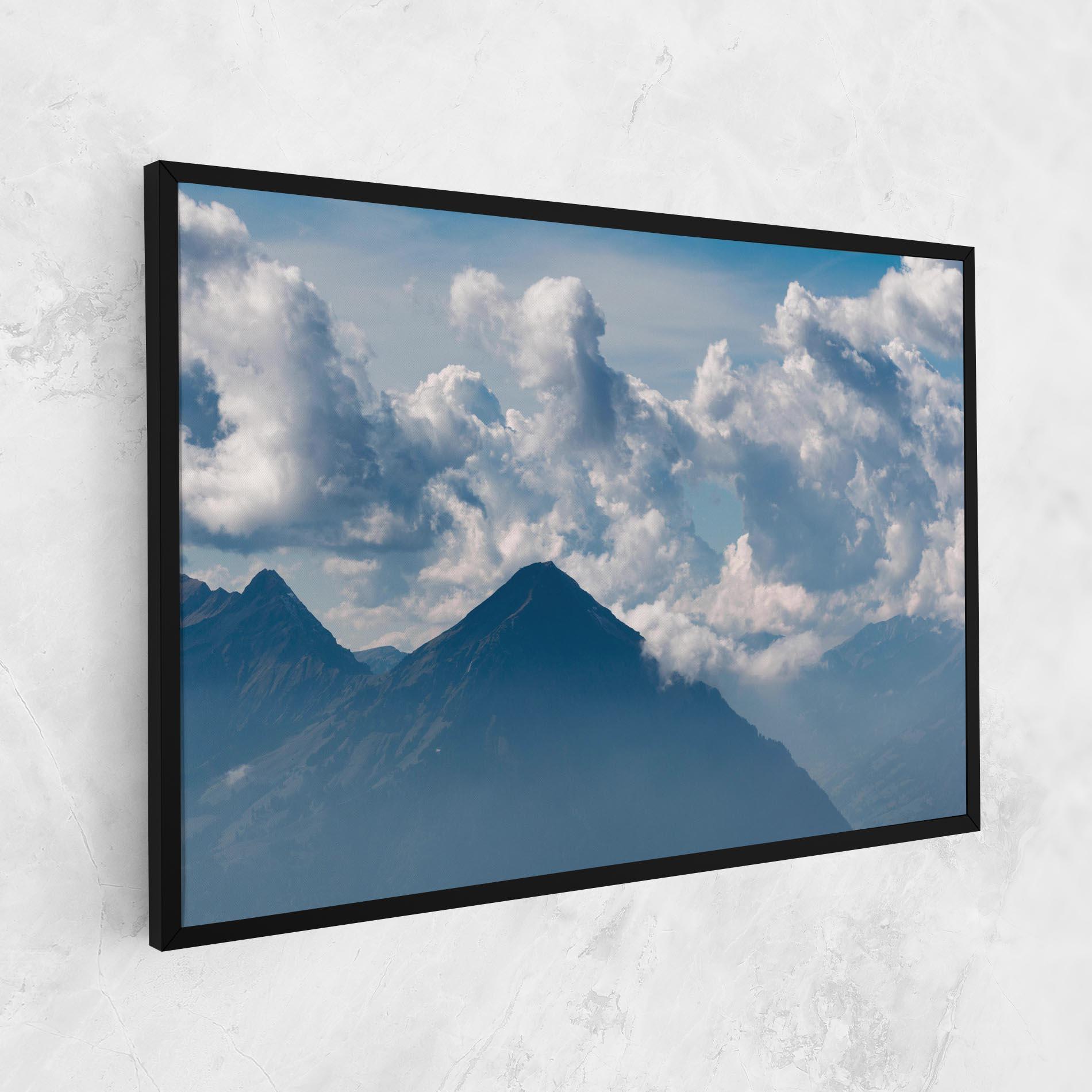 Vászonkép Cloudy View Mountain mockup 1