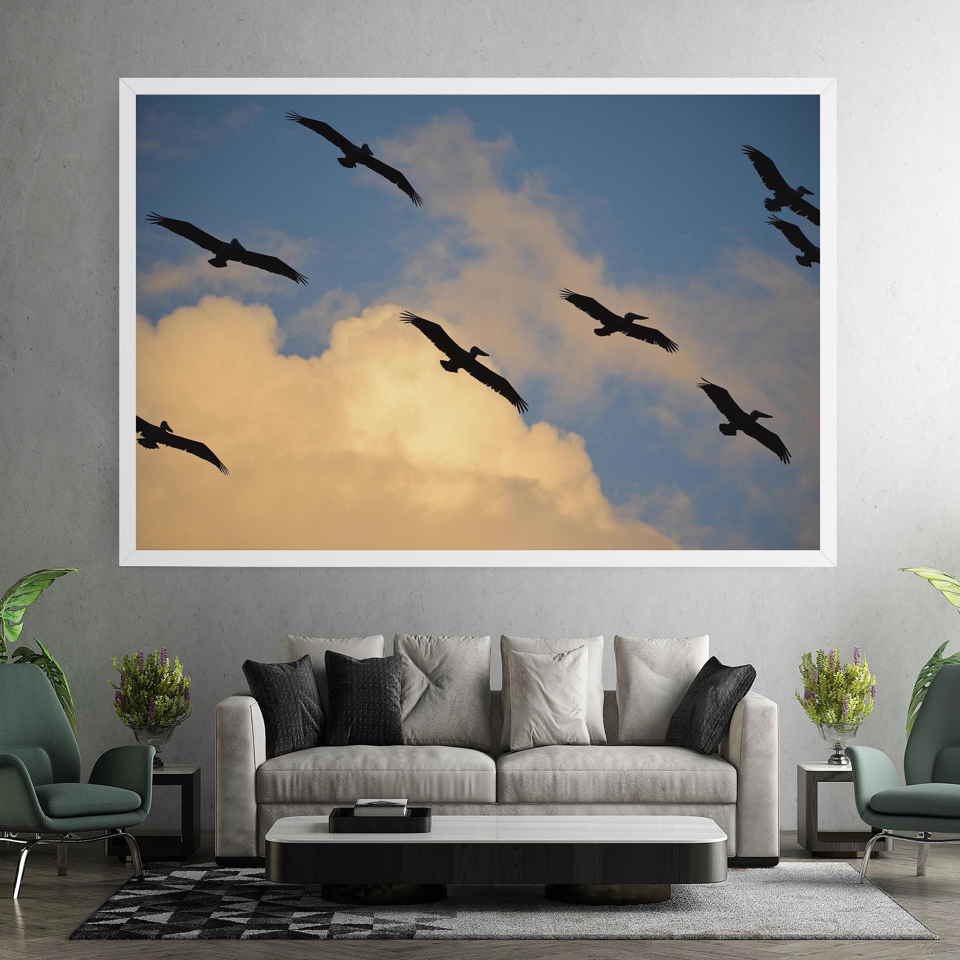 Bird Shilouette Cloud mockup 7