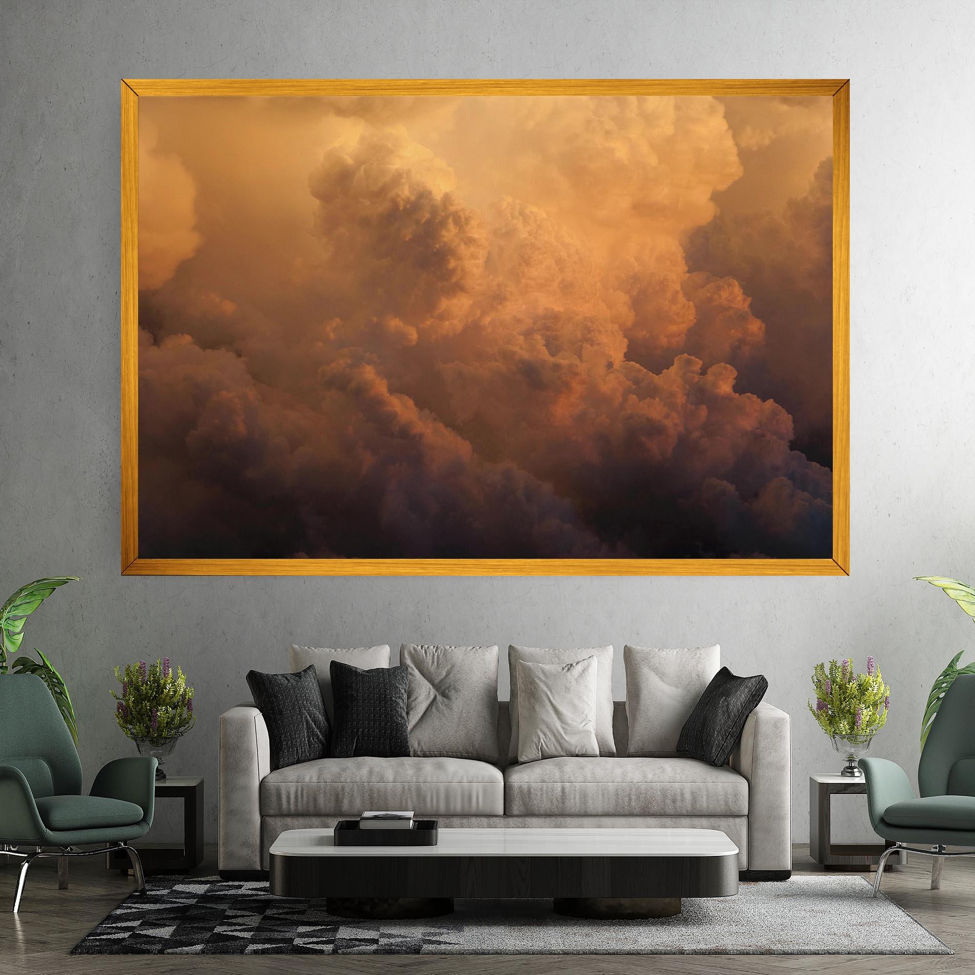 Vászonkép Brown Orange Clouds mockup 7