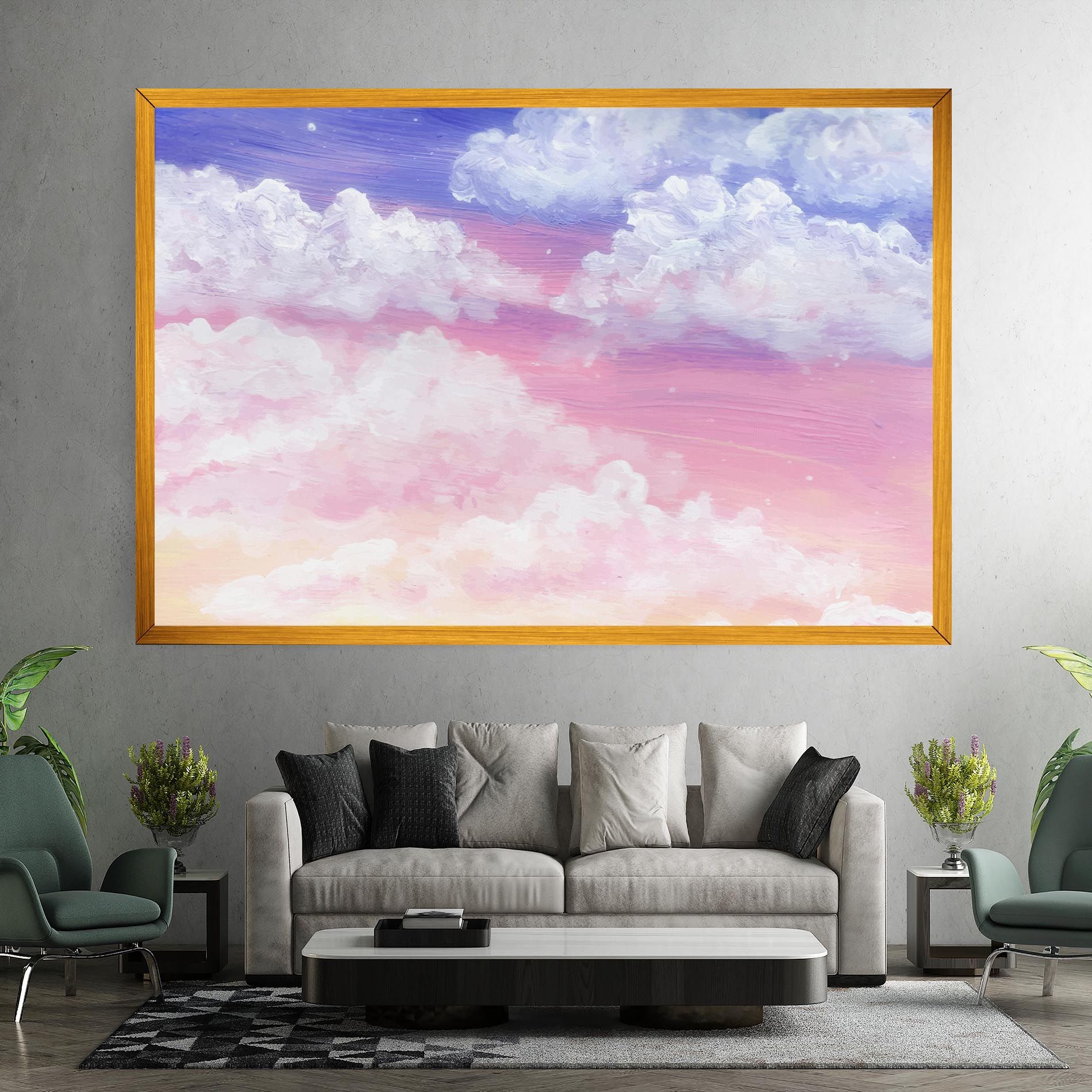 Cloud Paint Texture mockup 7