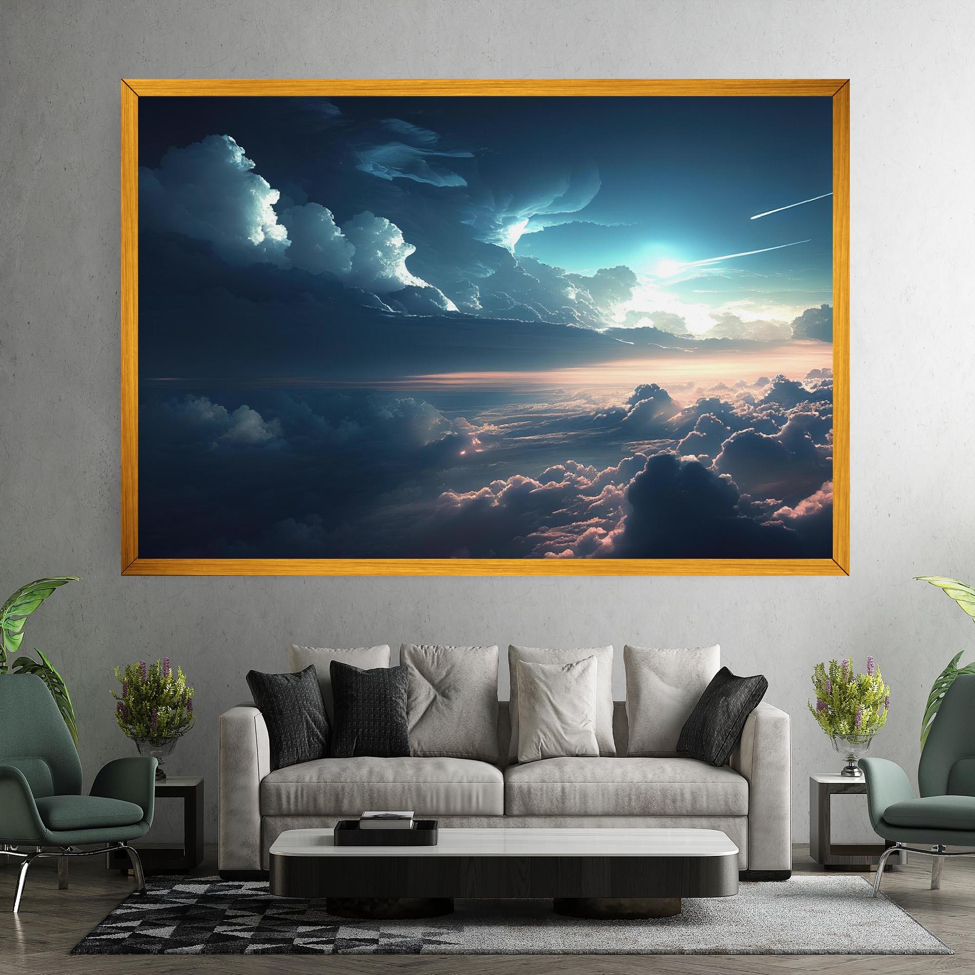 Vászonkép Dark Clouds mockup 7