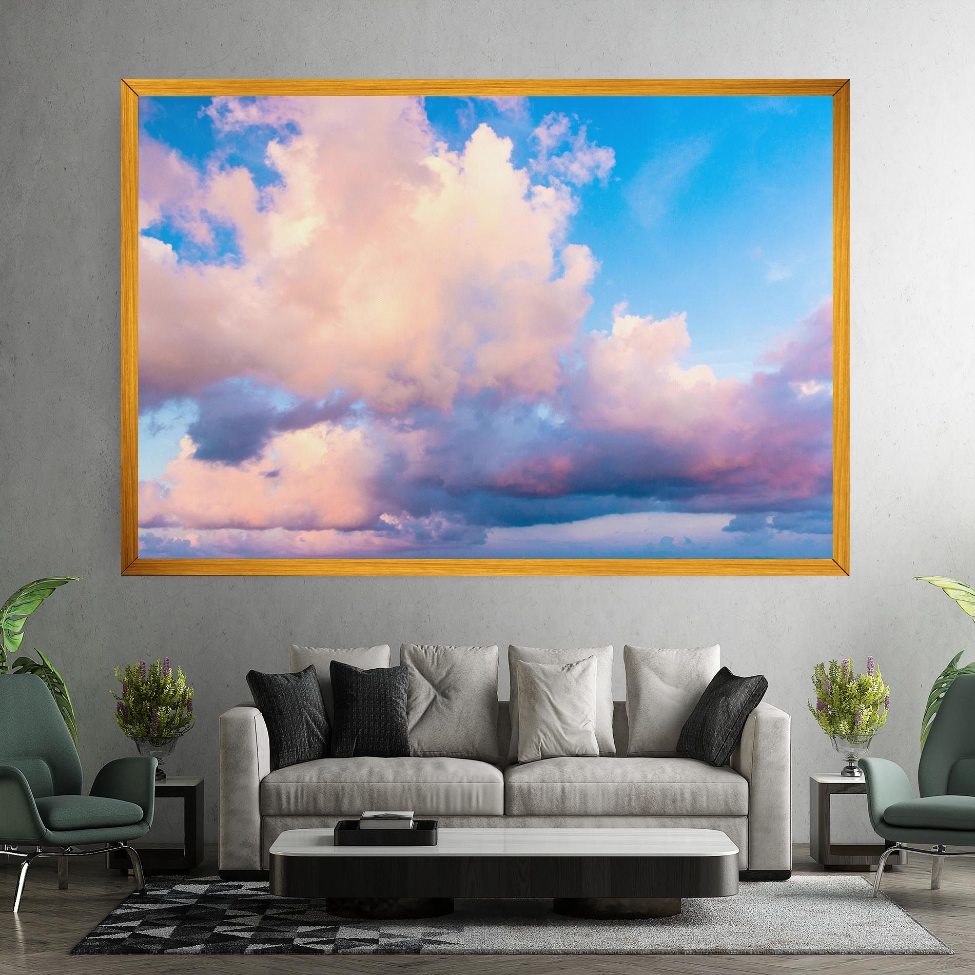 Dreamy Pink Clouds mockup 7