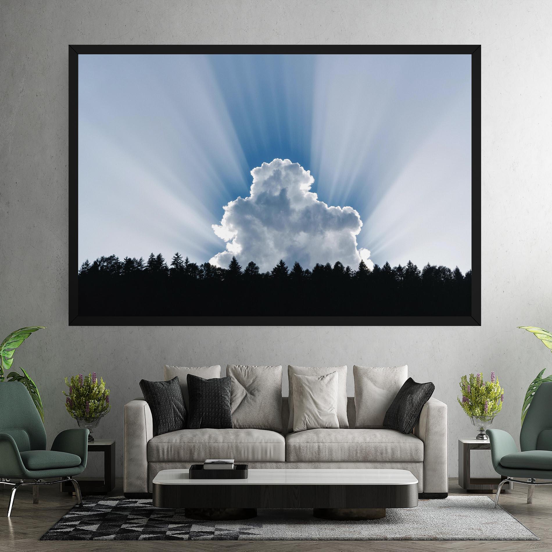Vászonkép Big White Cloud Light mockup 7
