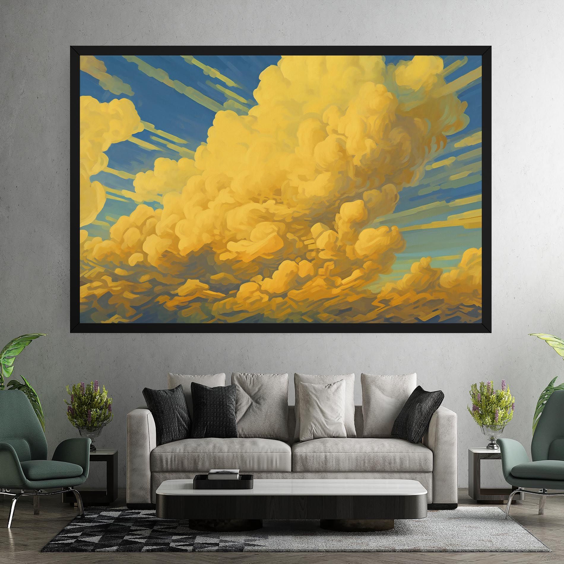 Big Yellow Cloud Art mockup 7