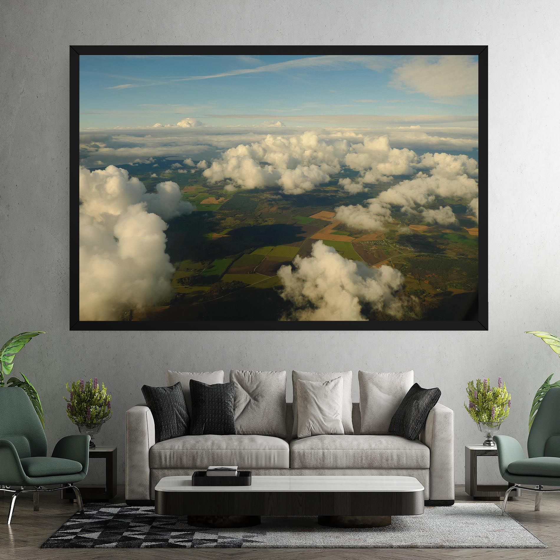 Clouds View From Plane mockup 7