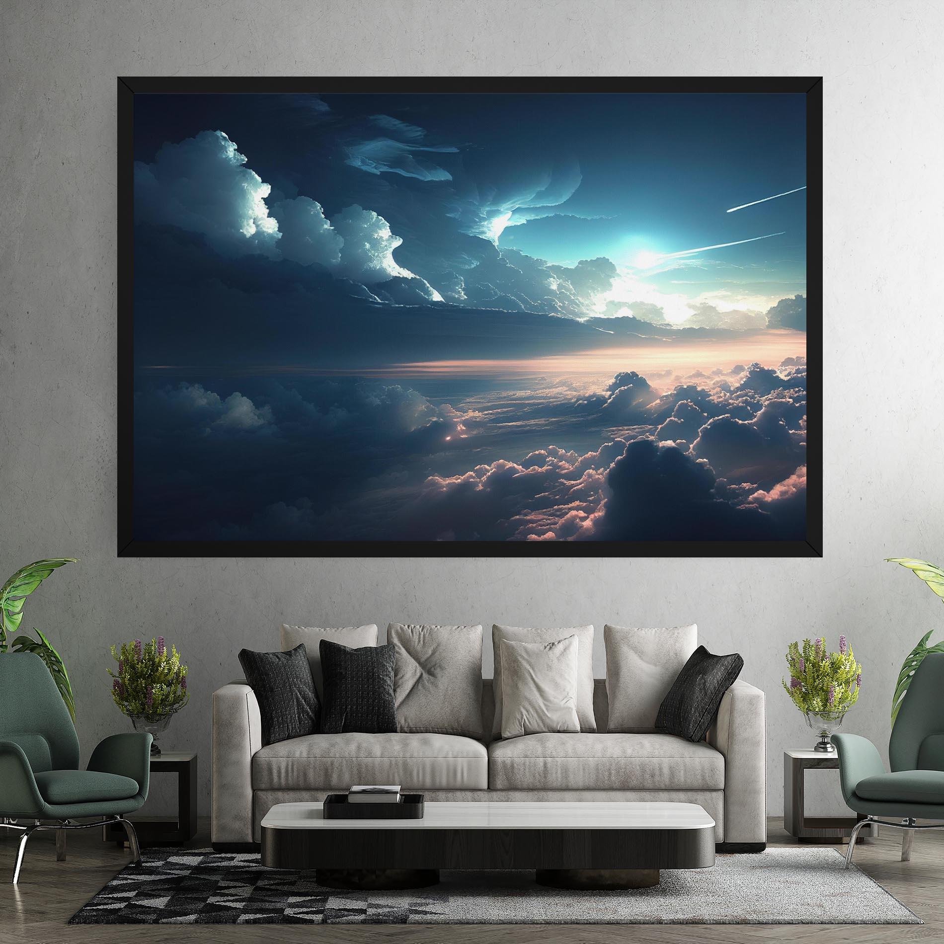 Vászonkép Dark Clouds mockup 7