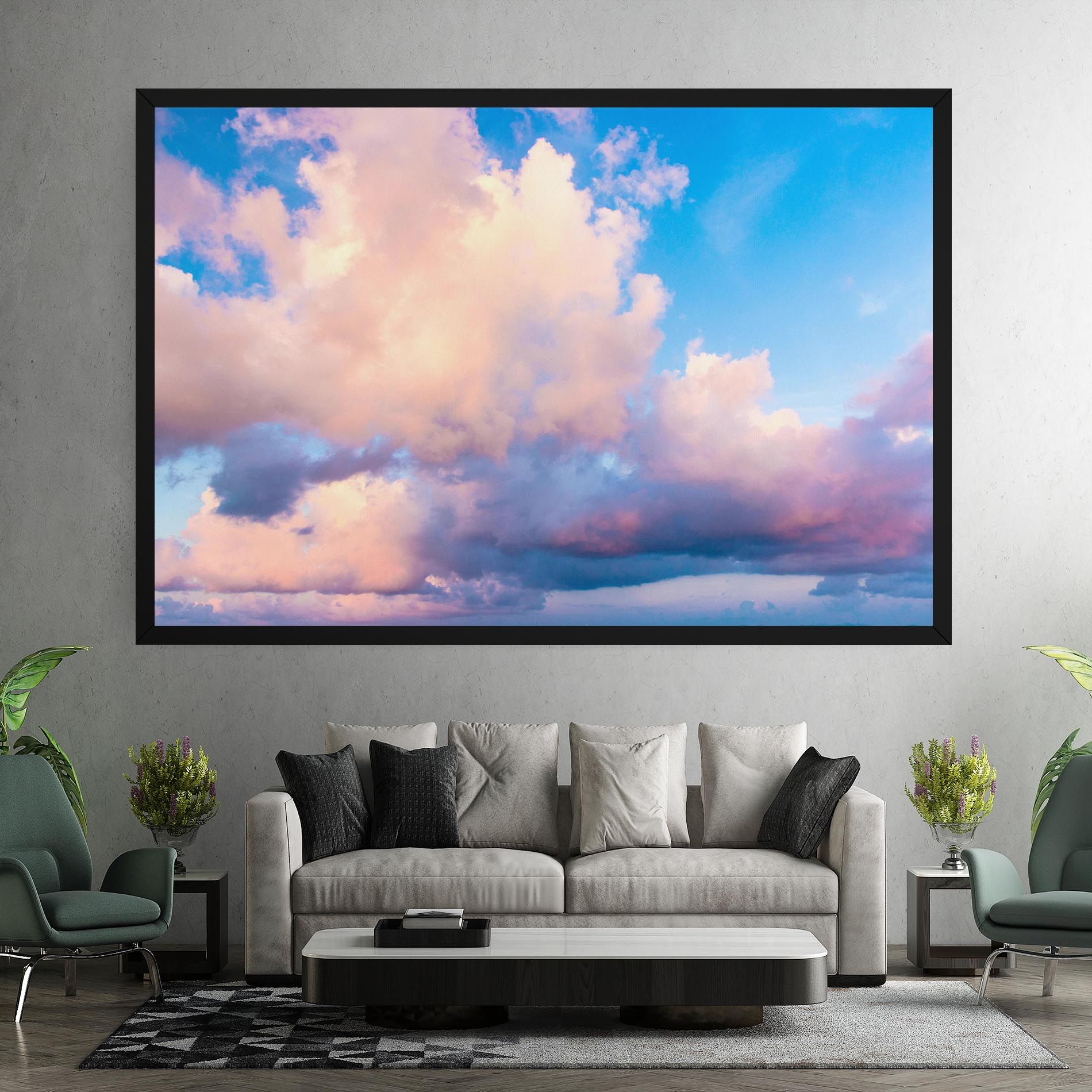 Dreamy Pink Clouds mockup 7