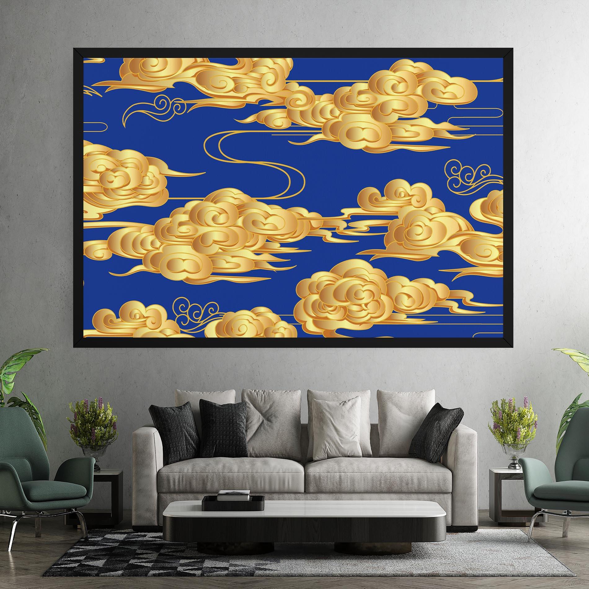 Vászonkép Gold Clouds mockup 7