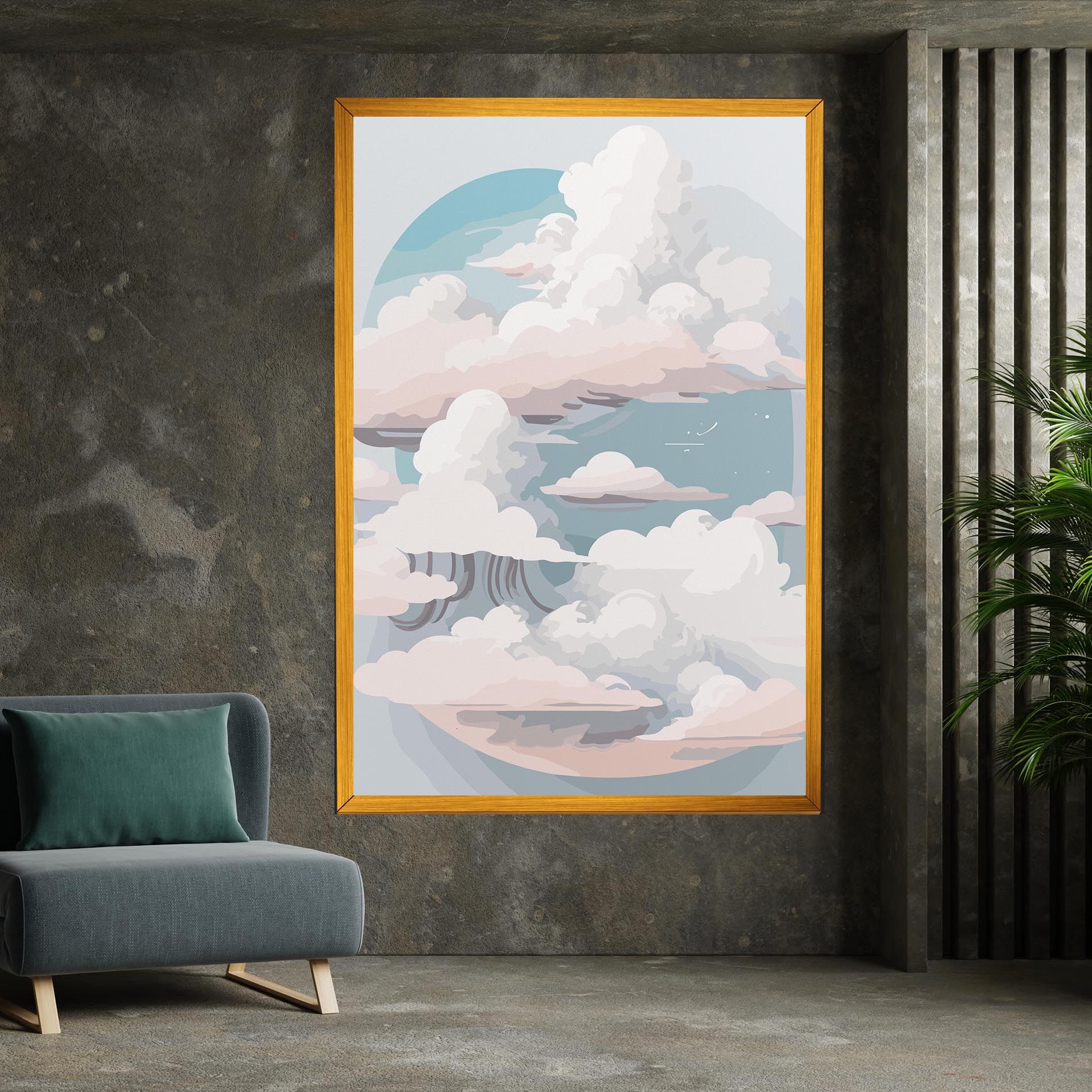 Cloud White Art mockup 7