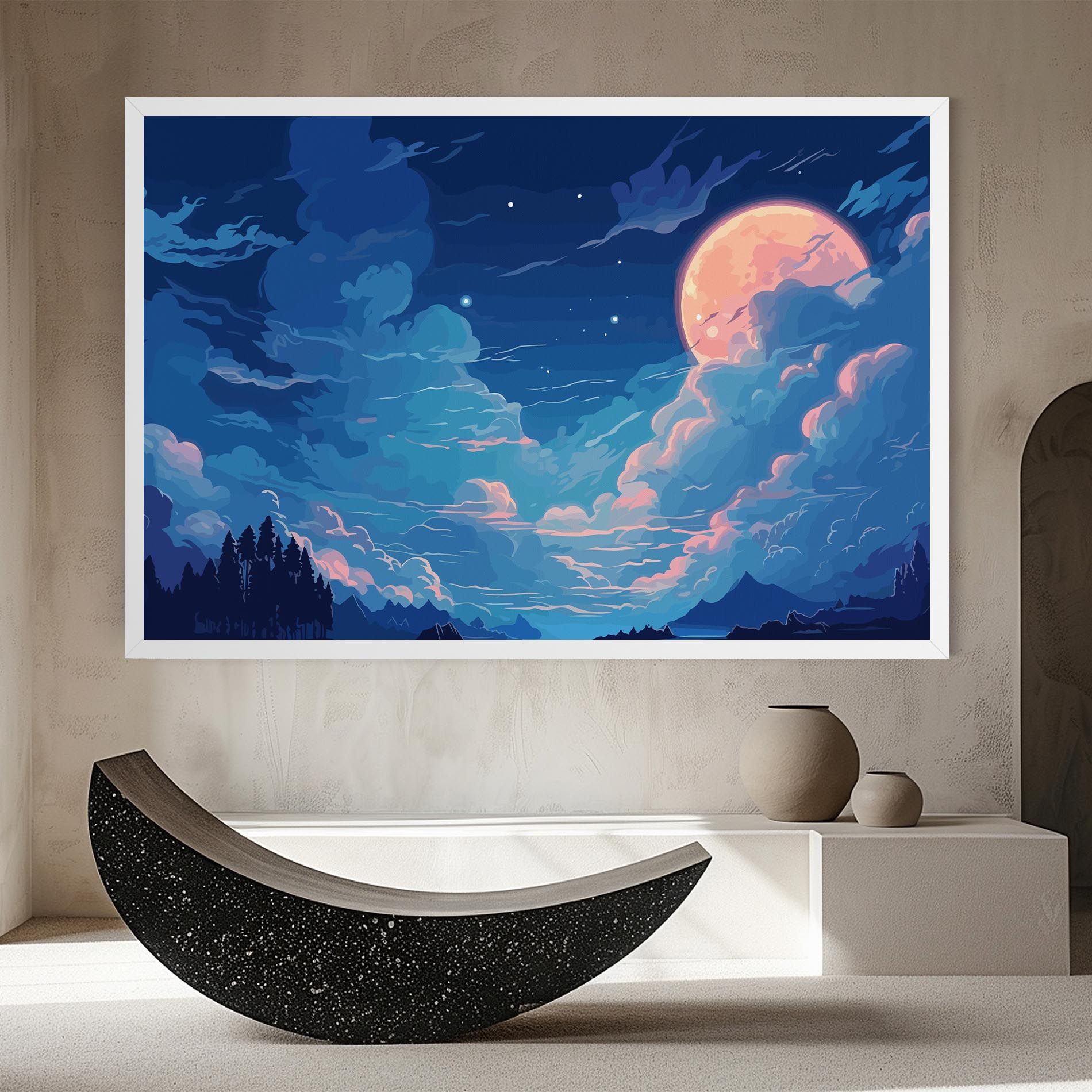 Blue Cloud Moon mockup 8