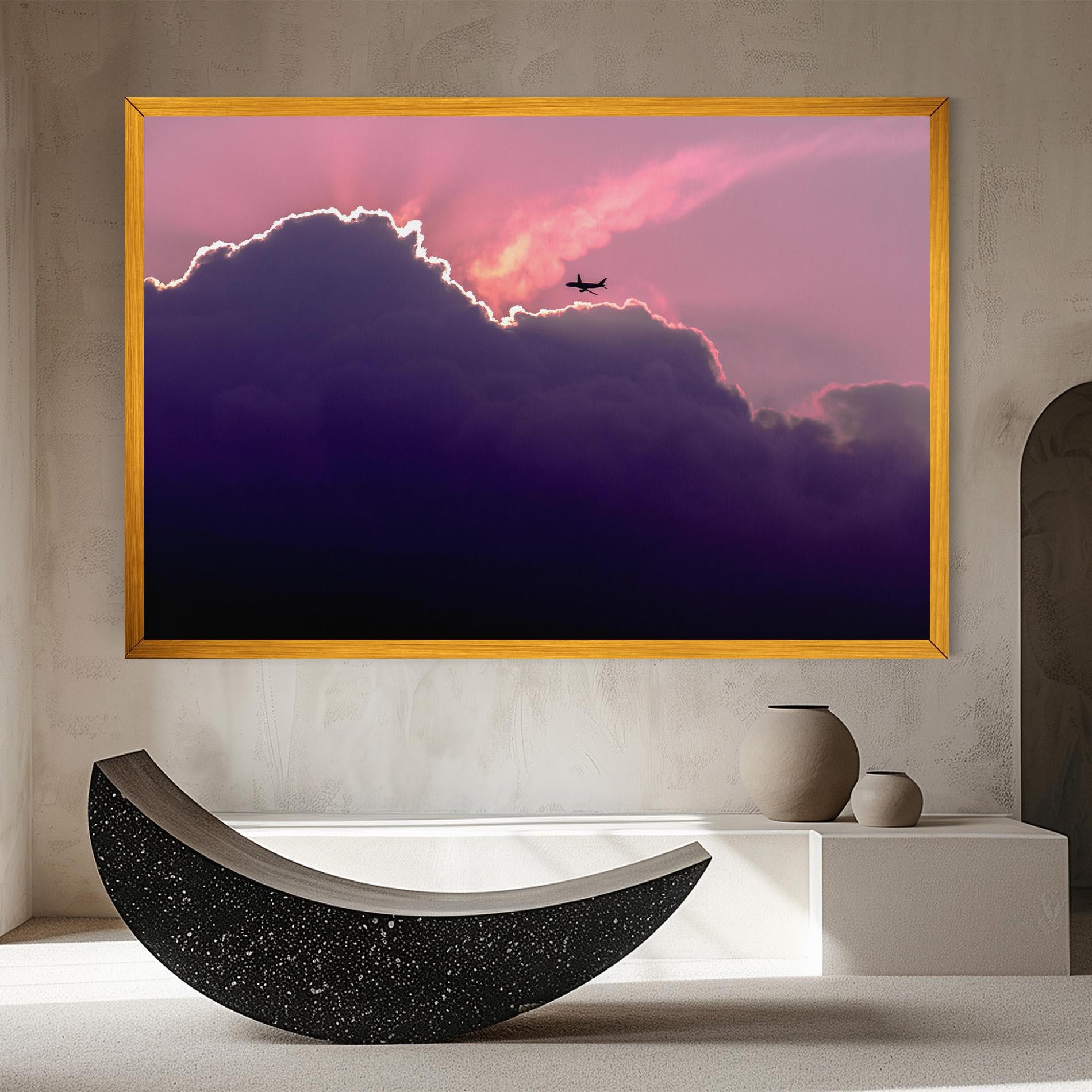 Vászonkép Big Purple Cloud mockup 8