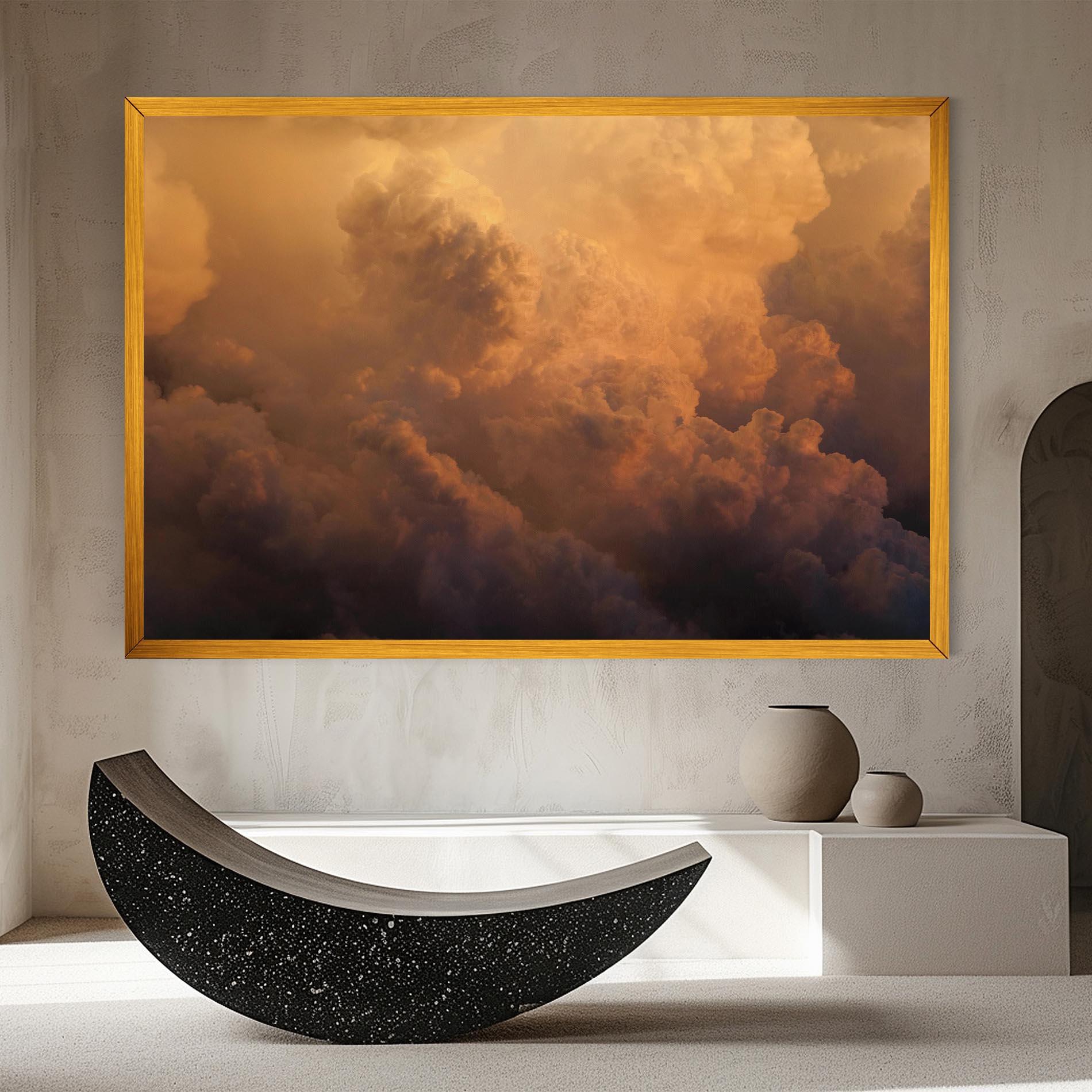 Vászonkép Brown Orange Clouds mockup 8