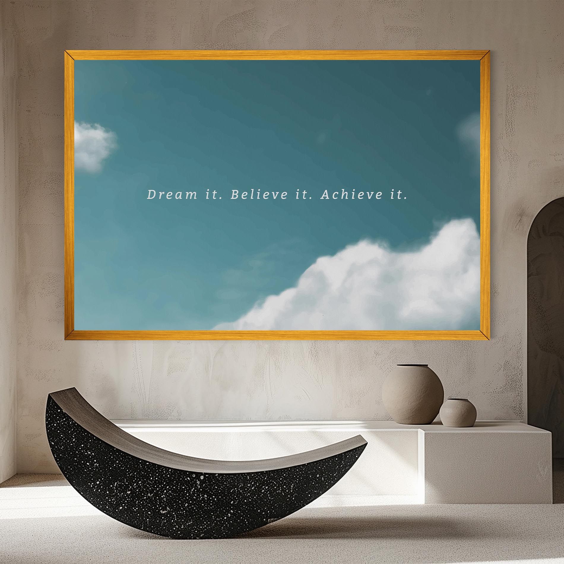 Clouds Text Green mockup 8